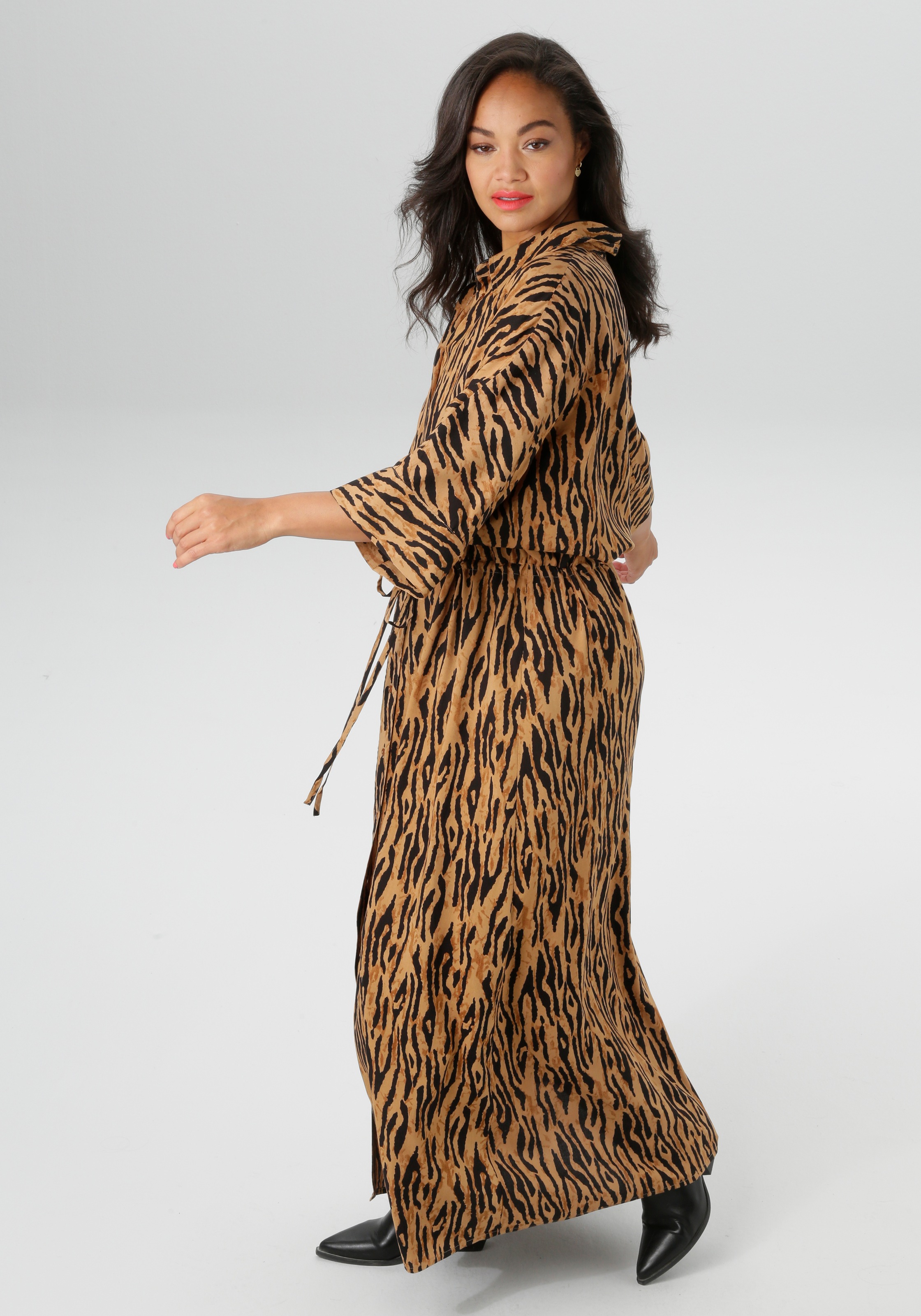Aniston PLUS Blusenkleid, in Tigermuster - NEUE KOLLEKTION