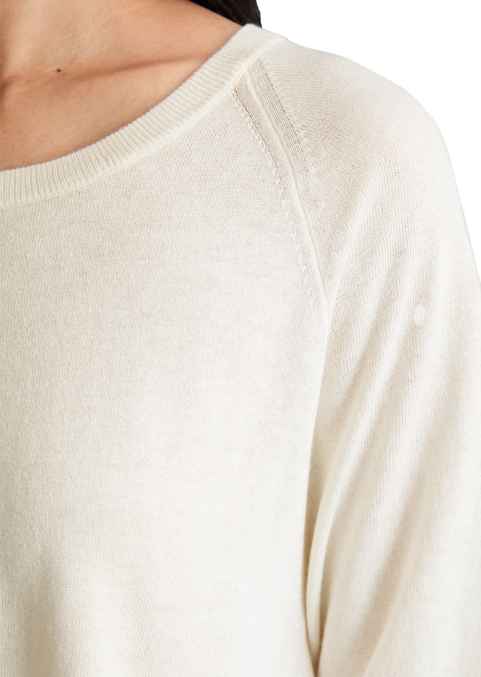 Marc O'Polo DENIM Kurzarmpullover relaxed aus weichem Organic-Cotton-Modal-Mix