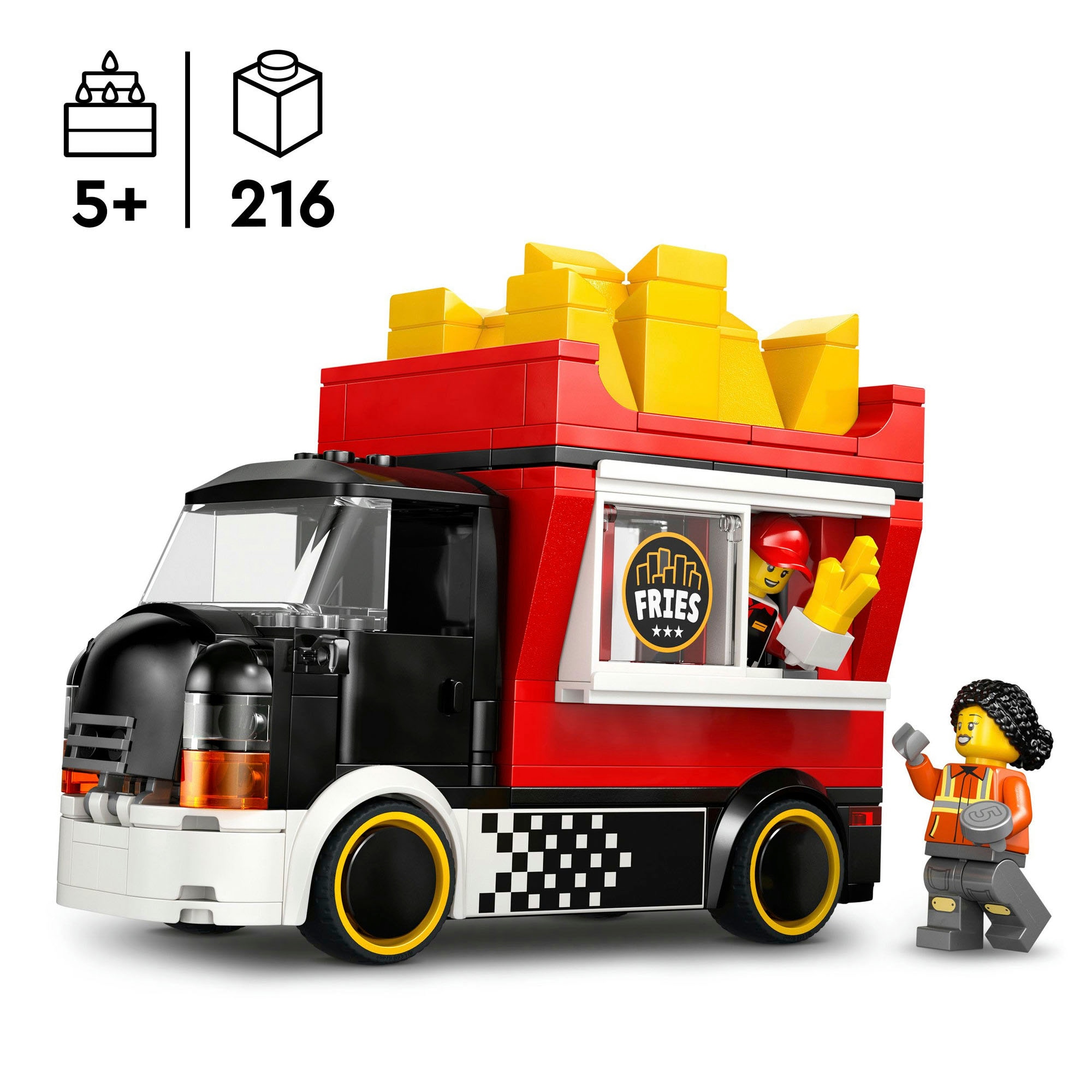 LEGO® Konstruktionsspielsteine »Pommes-Truck (60488), LEGO City« Made in Europe