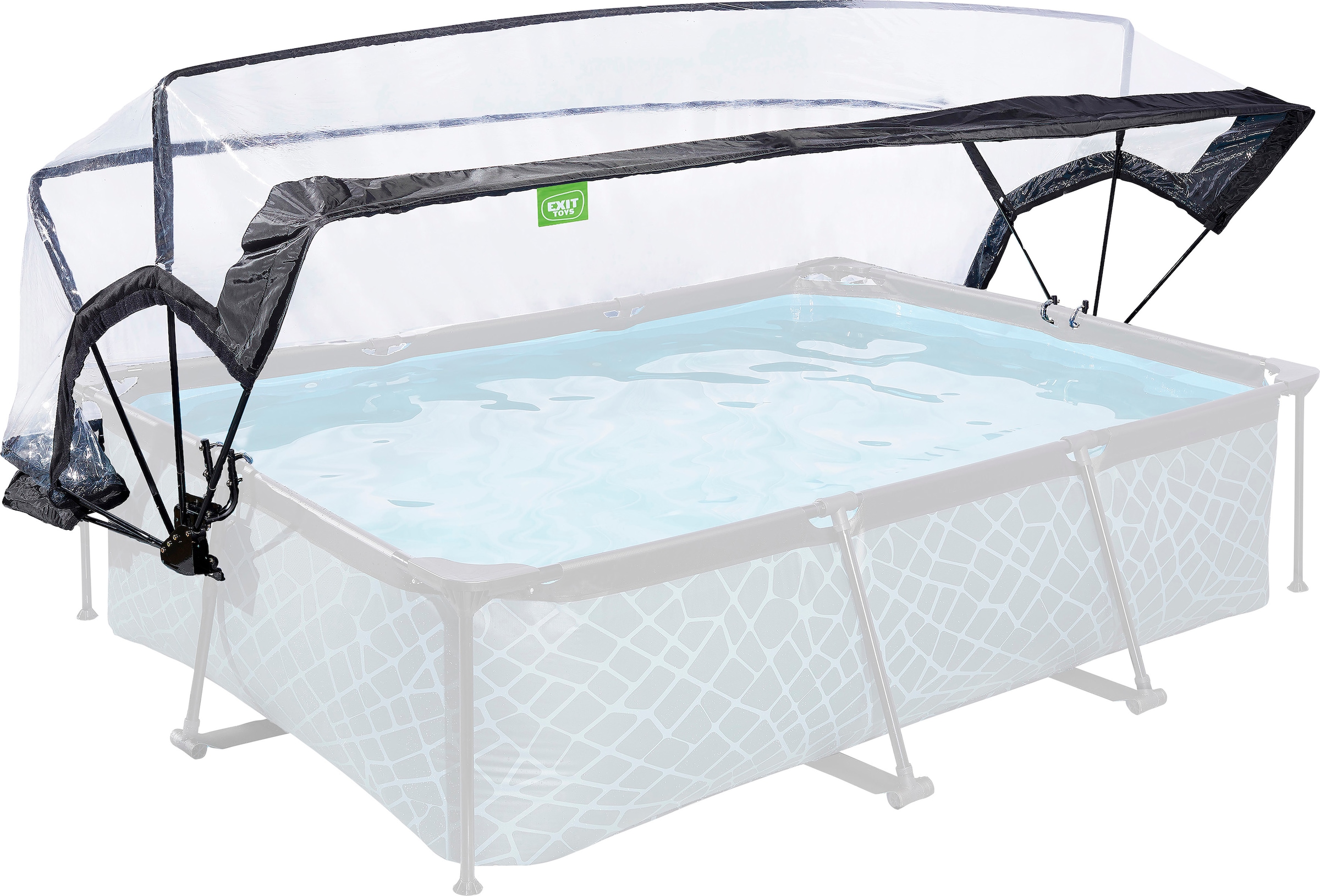 EXIT Poolverdeck »multifunktionale Abdeckung«, zur Befestigung an Framepools
