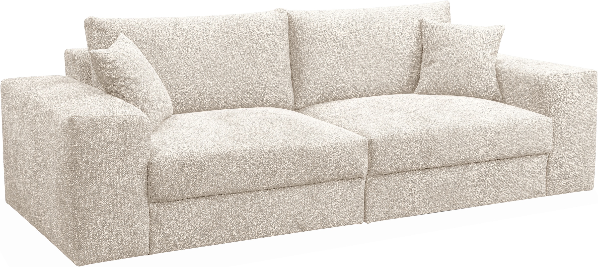WERK2 Big-Sofa »Rozzana mit viel Platz und aktuellen Bezugsvarianten«, mit losen Rückenkissen
