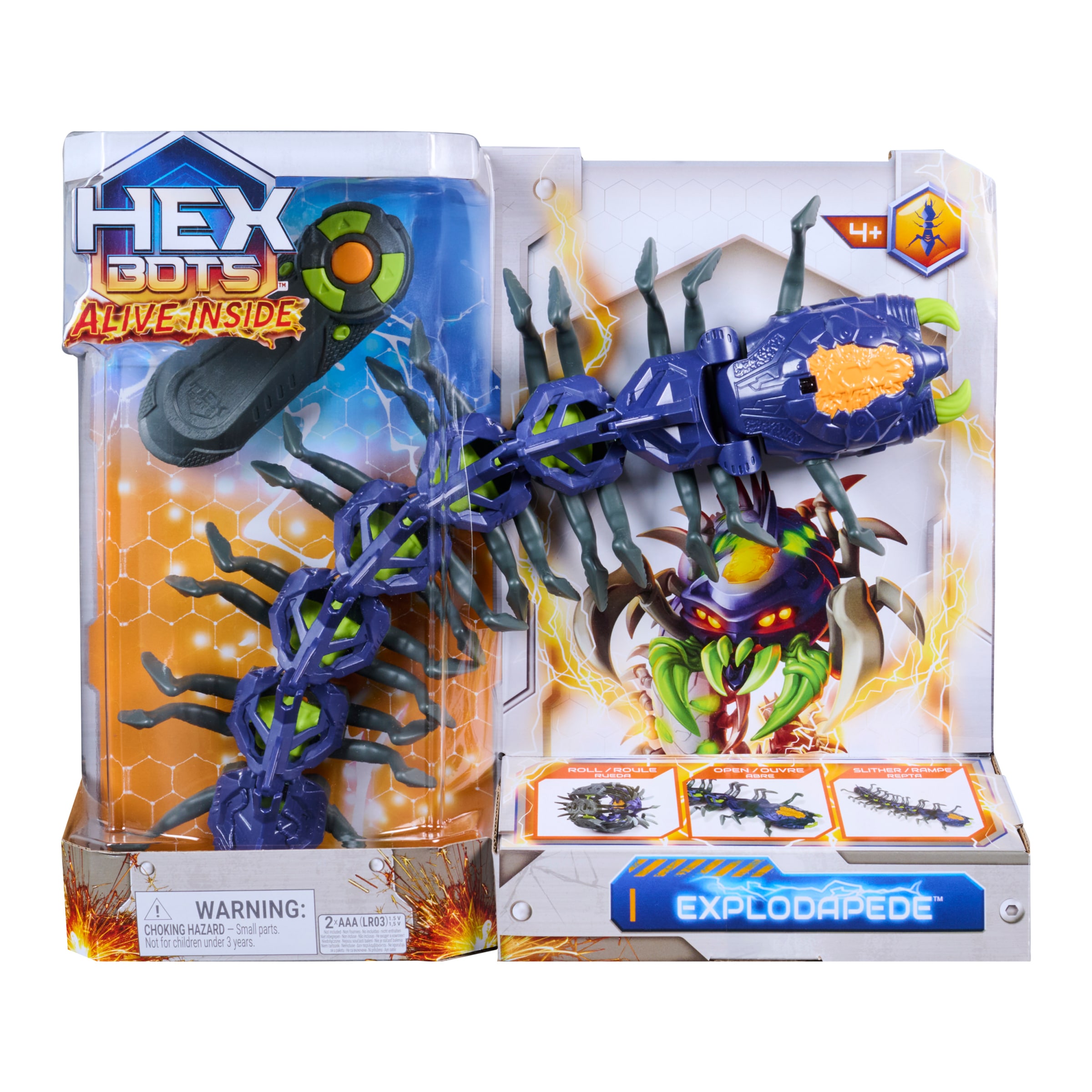Spin Master RC-Tier »Hex Bots - Ferngesteuerter Tausendfüssler« mit Leuchteffekt