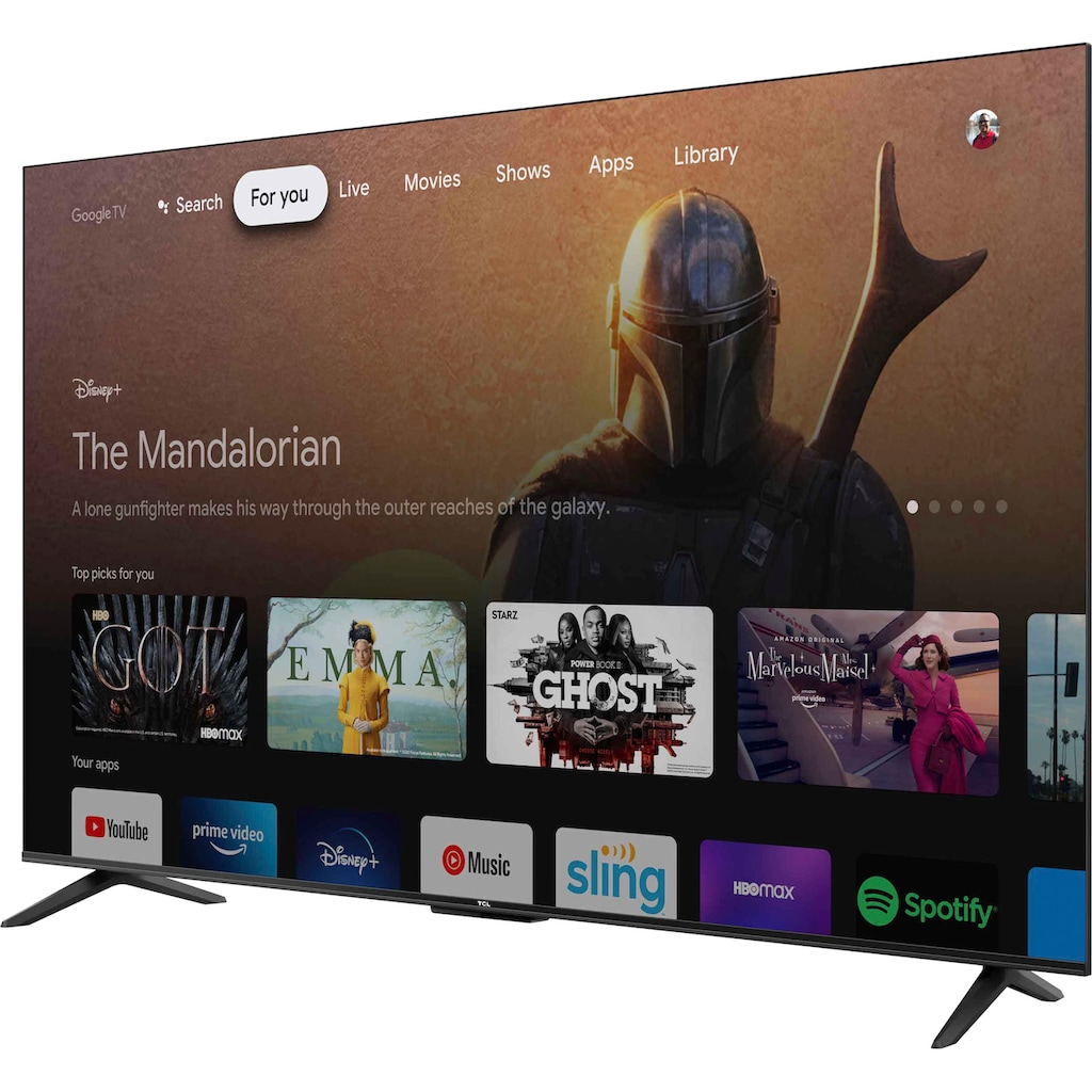 TCL LED-Fernseher »65P631X1«, 164 cm/65 Zoll, 4K Ultra HD, Android TV-Google TV-Smart-TV
