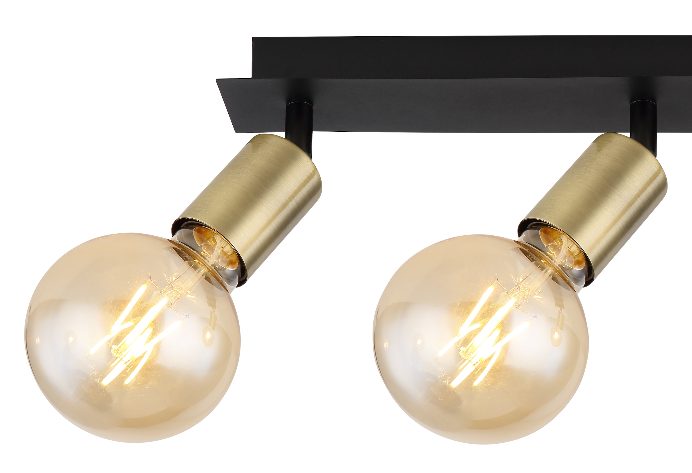 GLOBO LIGHTING Deckenstrahler »LILIANA«, Leuchtmittel E27 | ohne Leuchtmittel, Deckenstrahler/altmessing/Flur/Wohnzimmer