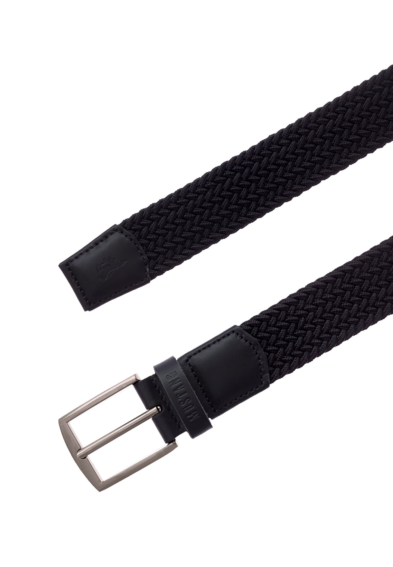 MUSTANG Stretchgürtel »"Nolan"« 3,5 cm, klassische geschwärzte Dornschließe