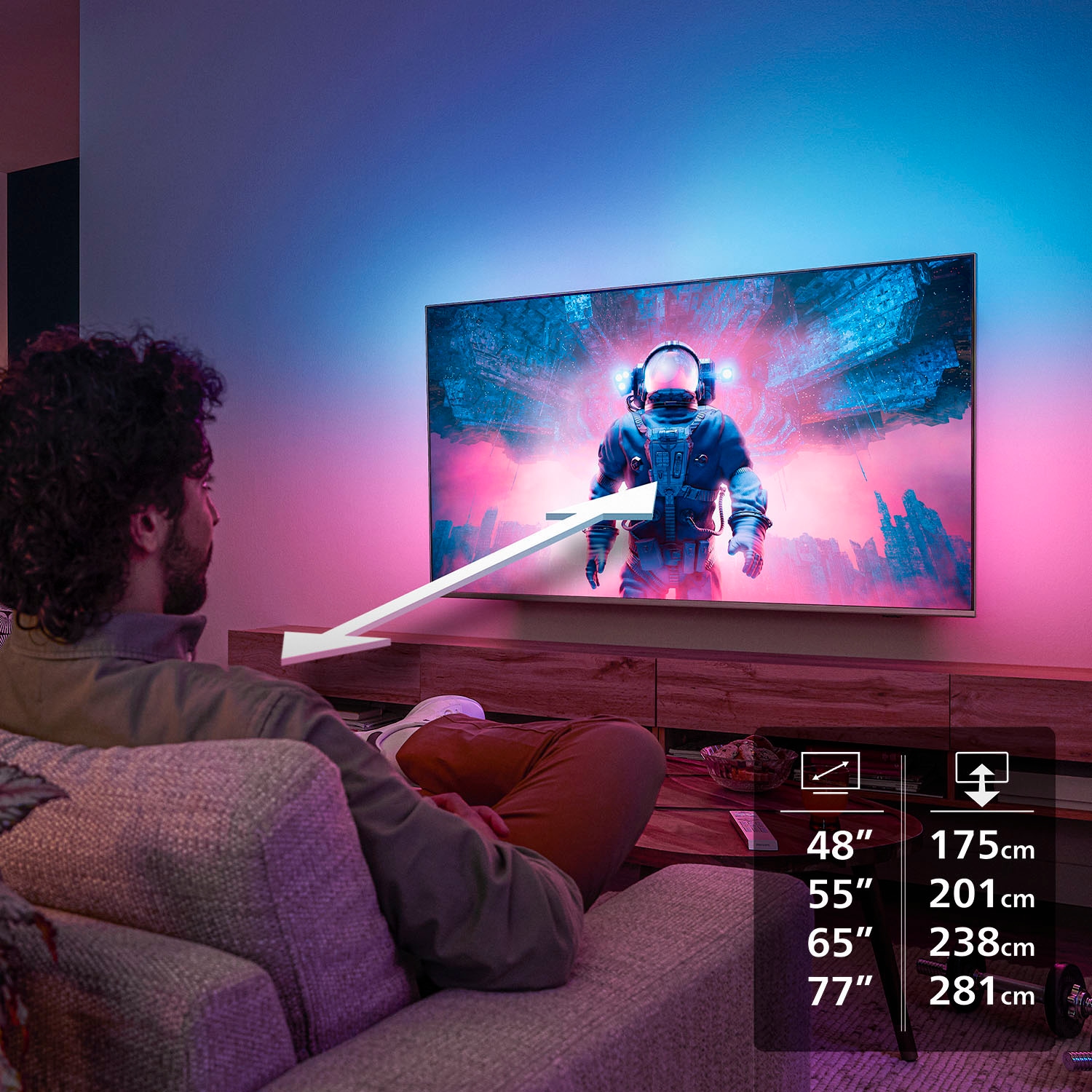 Philips OLED-Fernseher »48OLED760/12«, 4K Ultra HD, Smart-TV