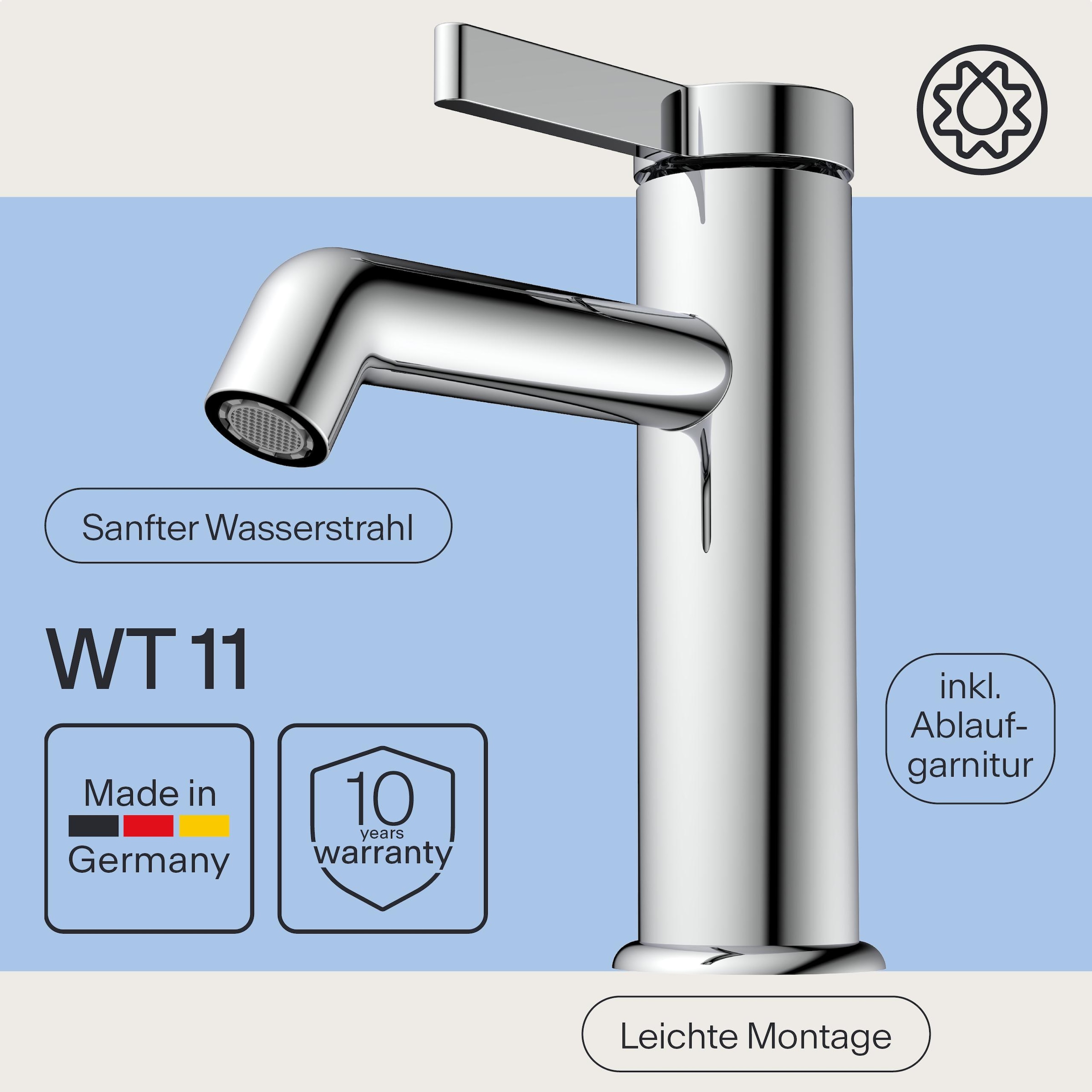 WASSERWERK Waschtischarmatur »WT 11« inkl. Popup, wassersparend
