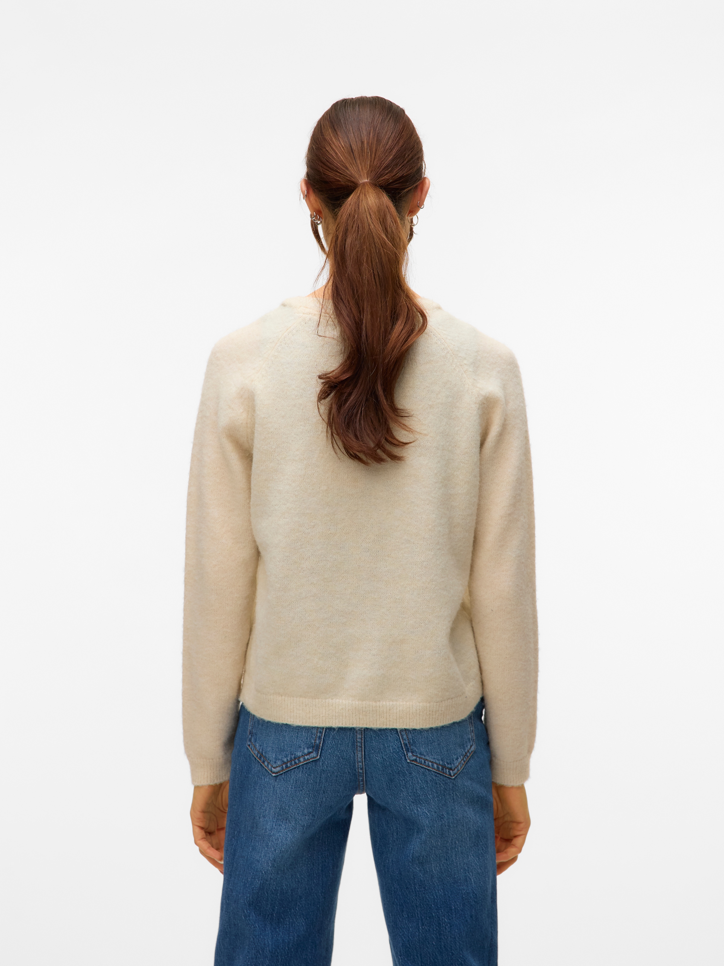 Vero Moda Strickpullover »VMBAM LS O-NECK PULLOVER BOO ENT«