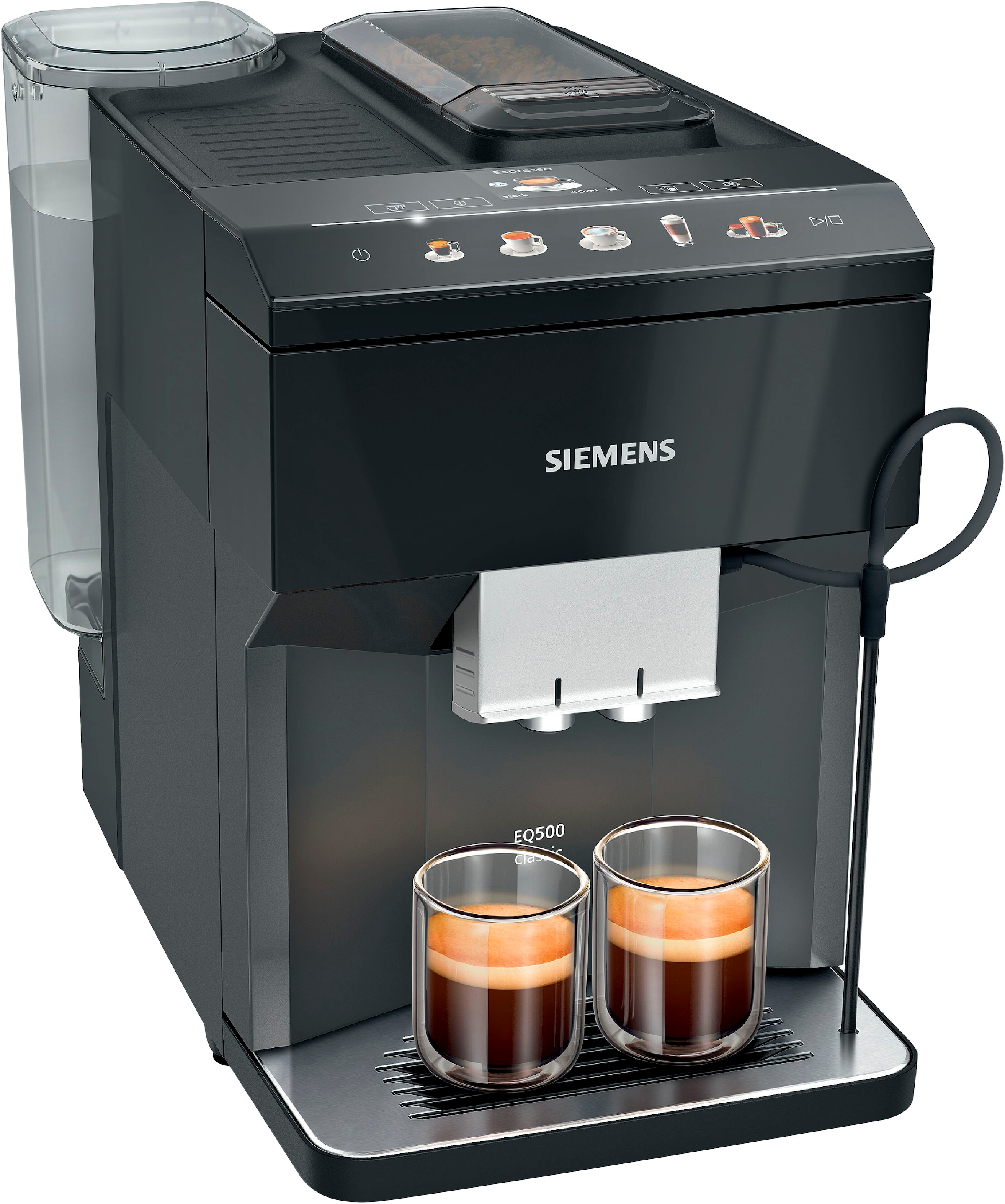 SIEMENS Kaffeevollautomat classic TP513D09«, viele bestellen Spezialitäten,Doppeltassenfunktion, auto.Dampfreinigung,schwarz »EQ500