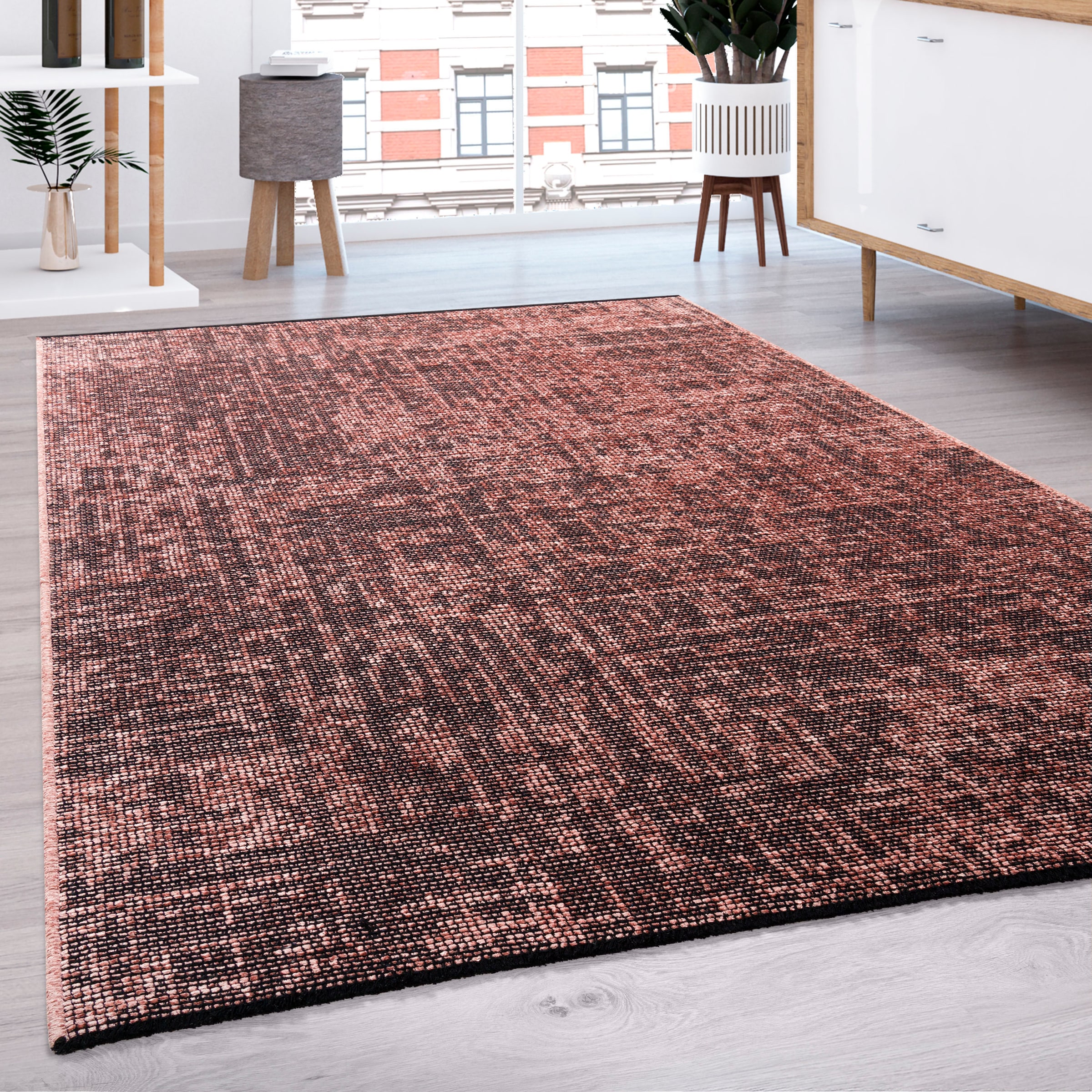 Paco Home Teppich »Melbourne 690«, rechteckig, 4 mm Höhe, Flachgewebe, mode günstig online kaufen