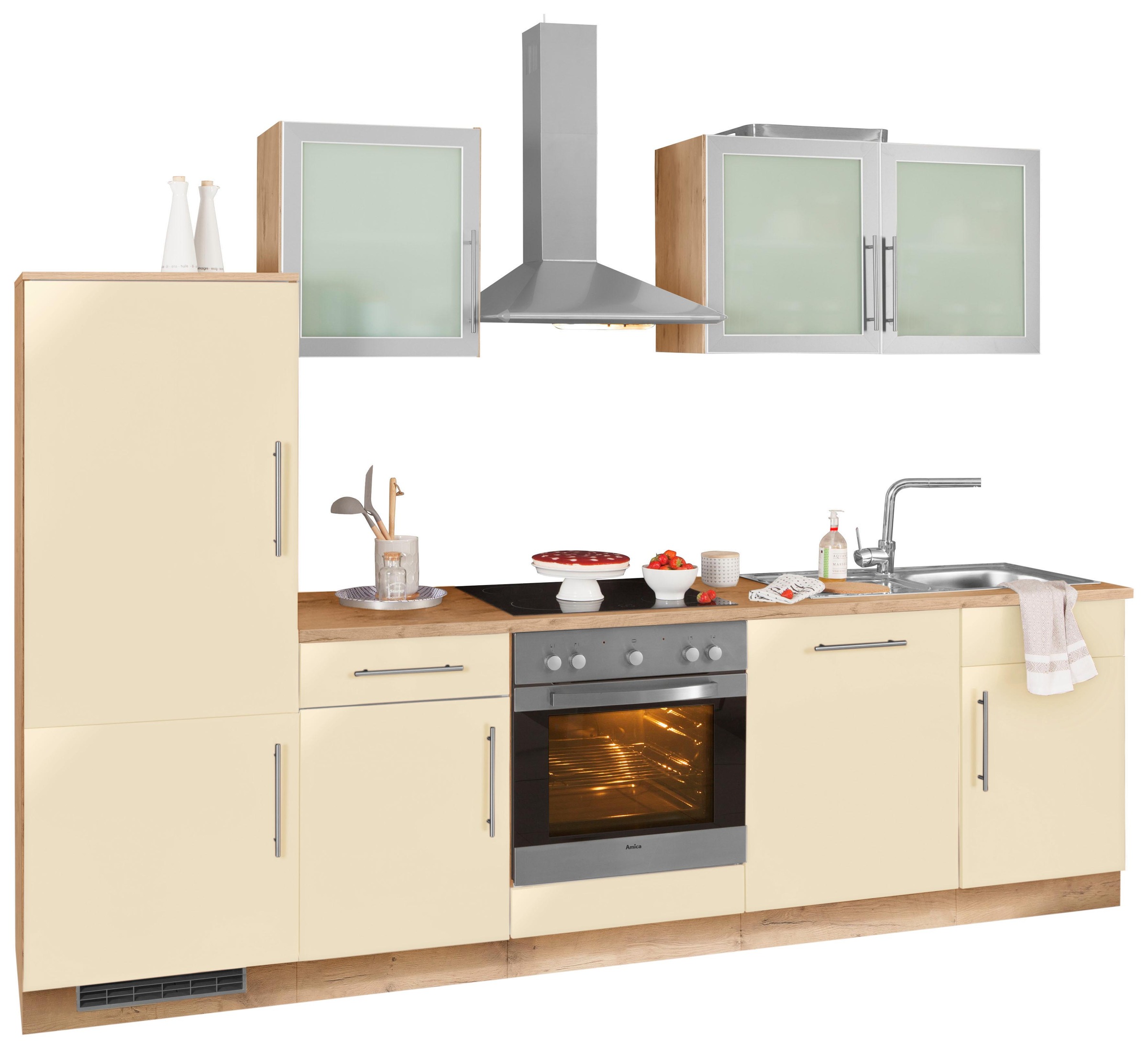 wiho Küchen Küchenzeile »Aachen«, mit 280 auf kaufen Rechnung E-Geräten, cm Breite