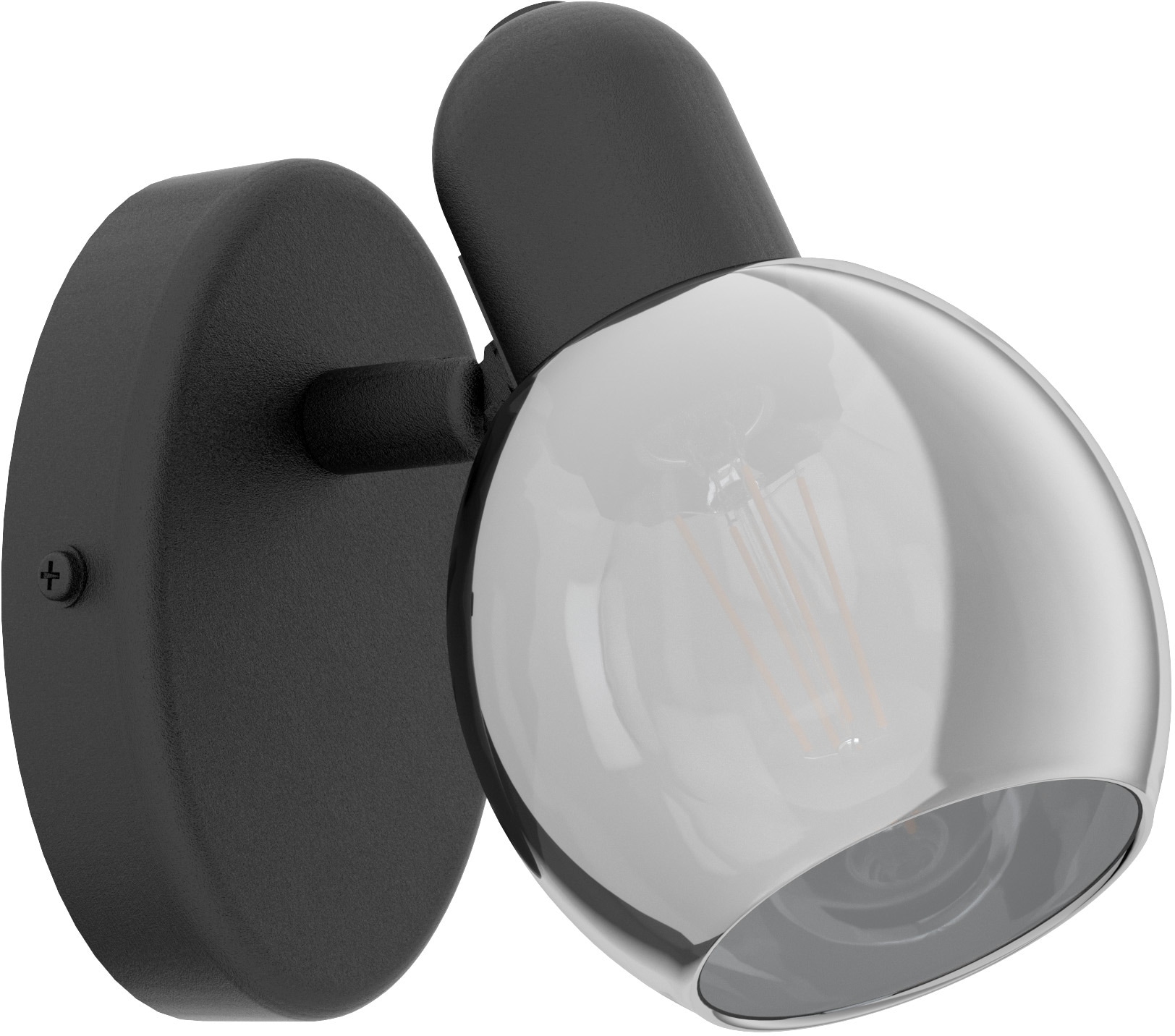 EGLO Deckenspot »POLLICA Deckenstrahler, Stahl, Glas, E14, IP20, Wohnzimmer günstig online kaufen