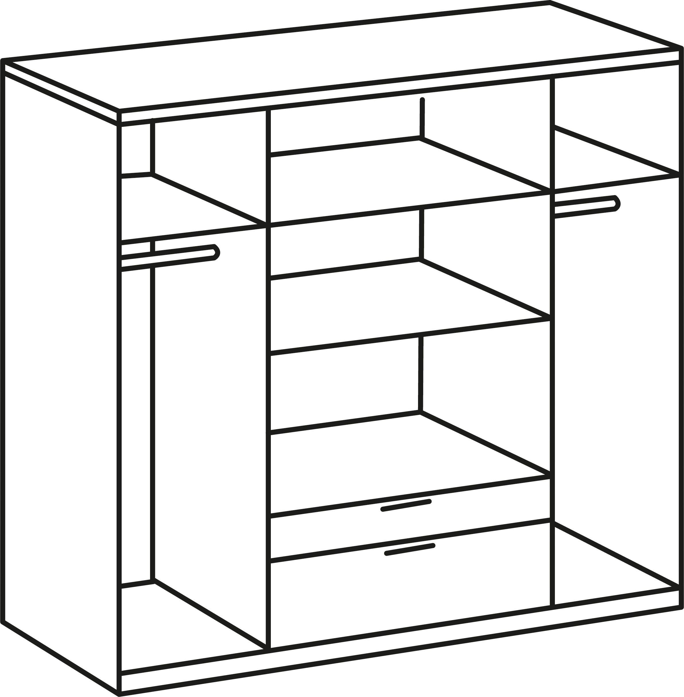 Wimex Kleiderschrank »New York«, mit Spiegeltür