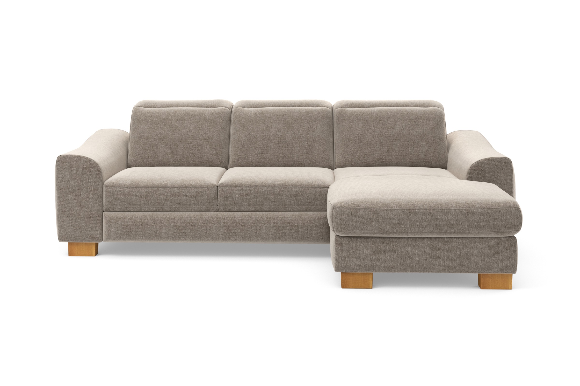 Home affaire Ecksofa »Dundee L-Form«, wahlweise mit Kopfteilverstellung und zusätzlich mit Bettfunktion