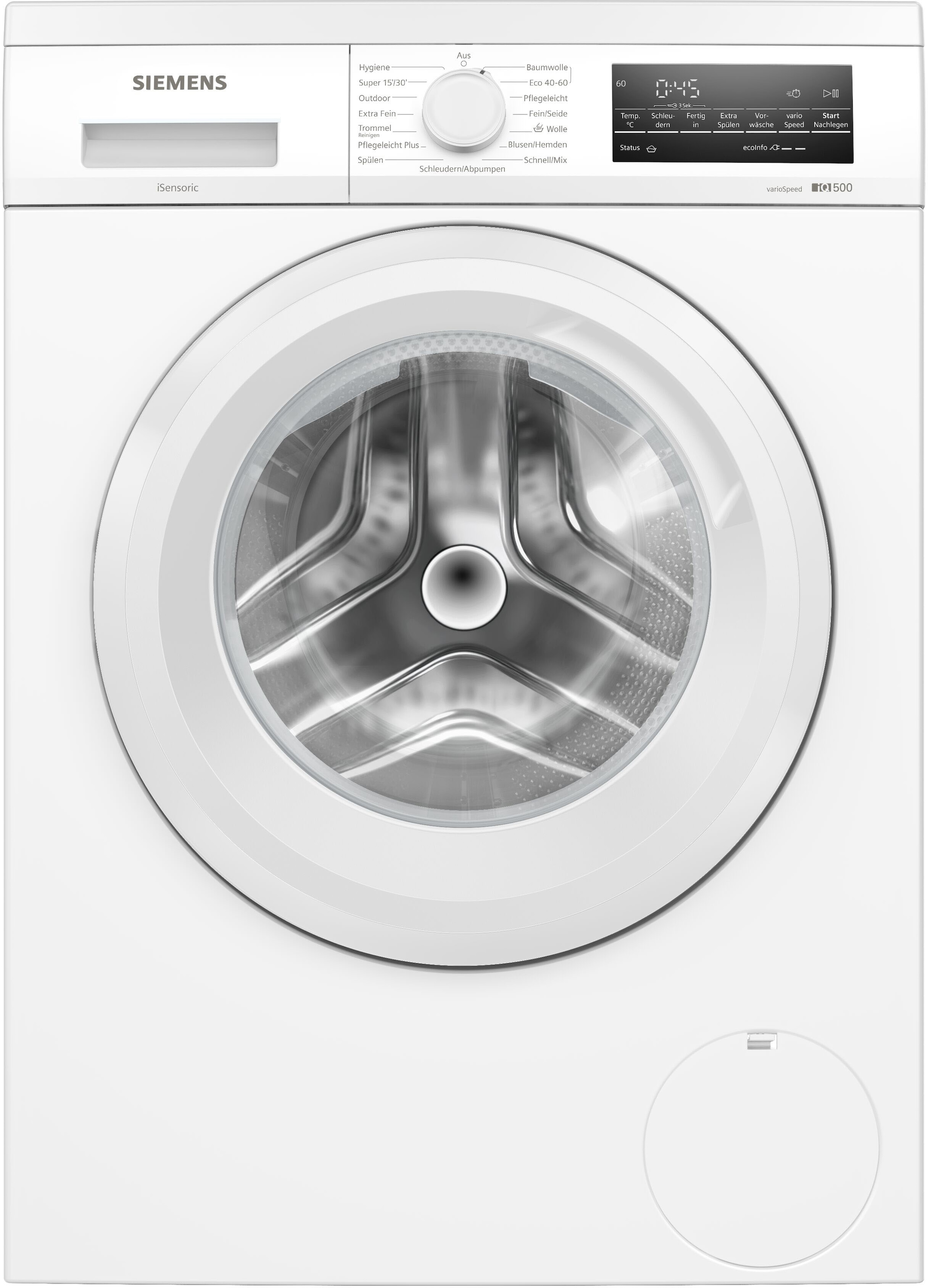 SIEMENS Waschmaschine iQ500 »WU14UT28« 8 kg 1400 U/min Unterbaufähig, Outdoor-Programm, Kurzprogramme, Softtrommel weiß