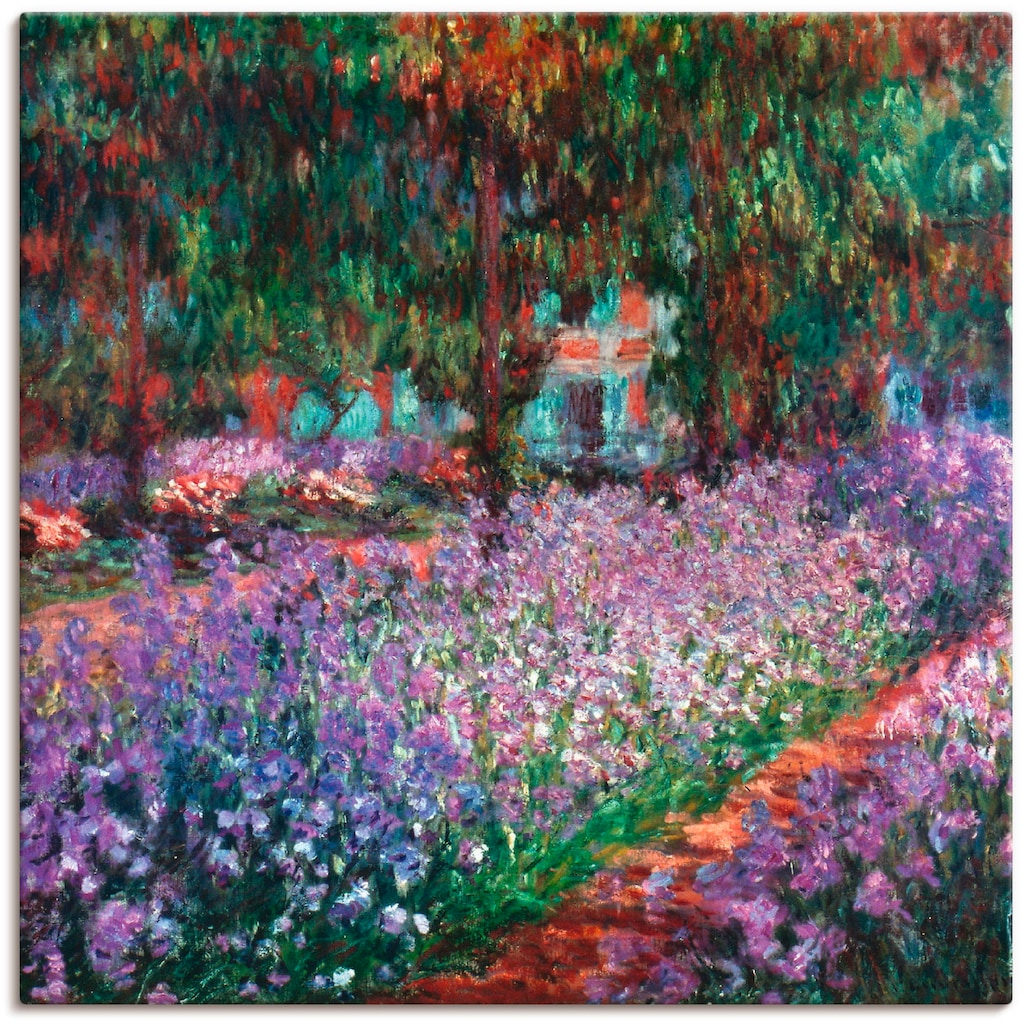 Artland Wandbild »Der Garten des Künstlers bei Giverny«, Garten, (1 St.)