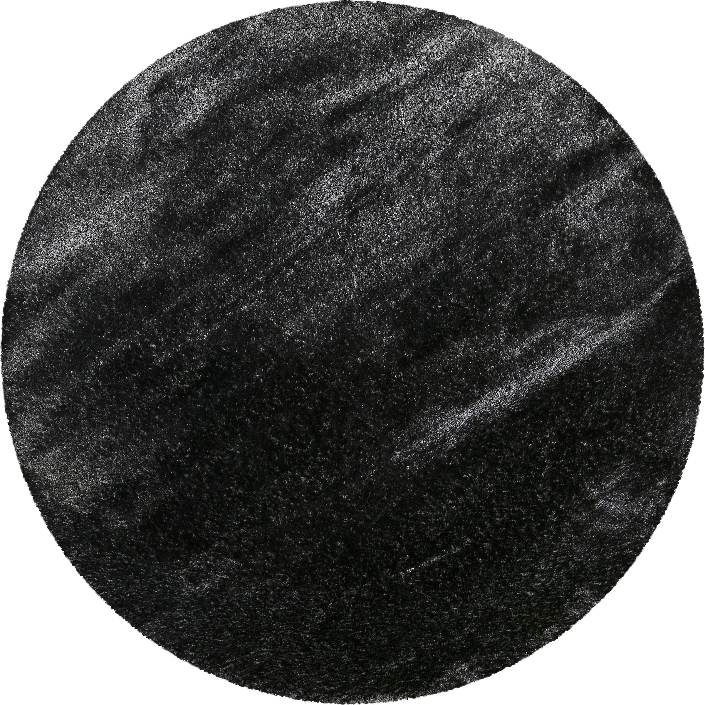 Wecon home Basics Hochflor-Teppich »Ella«, rund, 40 mm Höhe, Wohnzimmer
