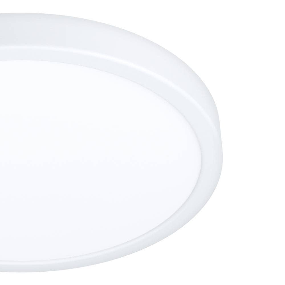 EGLO Deckenleuchte »FUEVA 5 Deckenlampe, weiß, IP44, geringe Aufbauhöhe, 20 Watt, Rund«, Leuchtmittel LED-Modul | LED fest integriert, Aufbauleuchte, Badezimmer, Bad-Deckenlampe, modern, 28,5x2,8cm