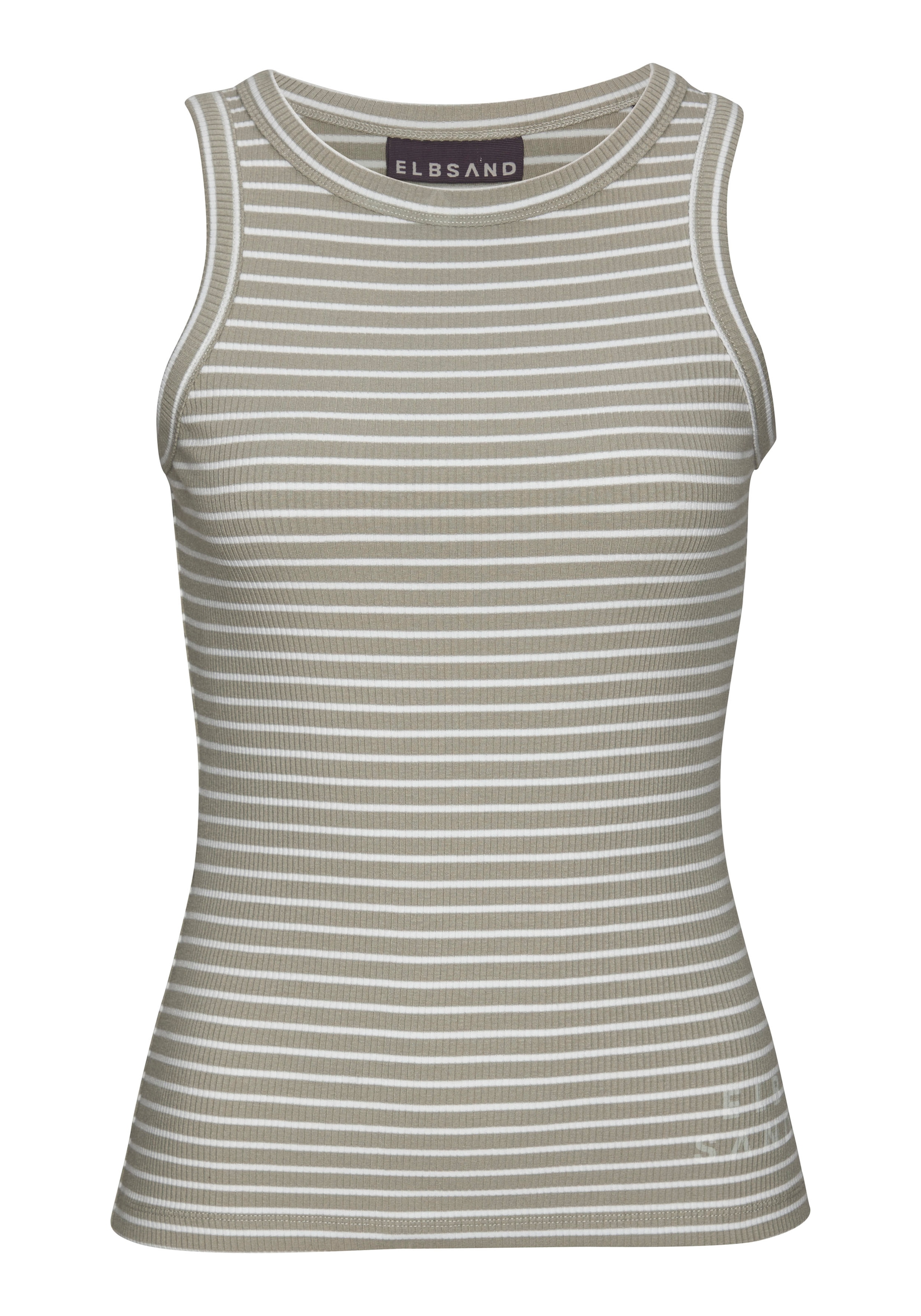 Elbsand Tanktop »Isa«, aus weicher Rippware, sommerliches Top im Streifenlook