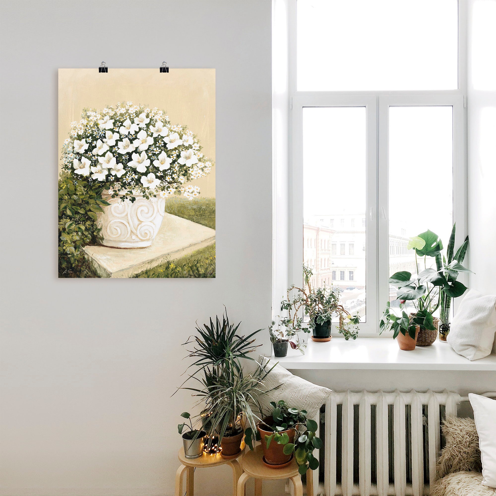 Artland Wandbild »Blumentopf I«, Blumen, (1 St.), als Alubild, Outdoorbild, Leinwandbild, Poster in verschied. Größen