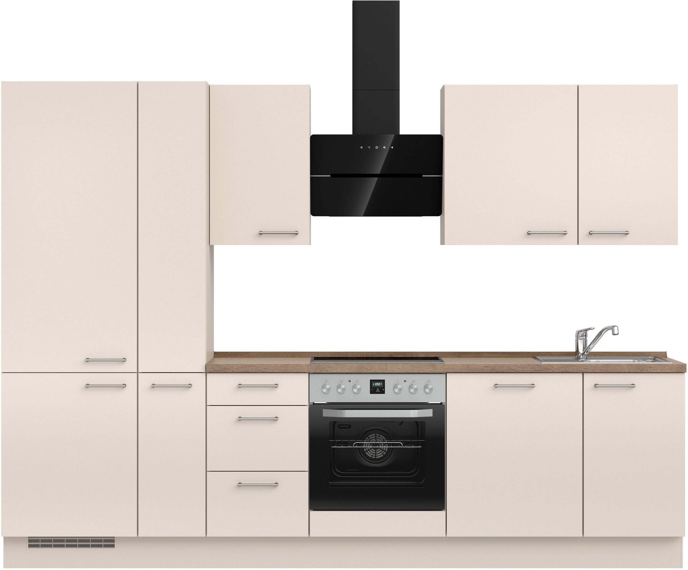 nobilia® Küchenzeile »"Laser II", Ausrichtung wählbar, Breite 300 cm« vormo günstig online kaufen