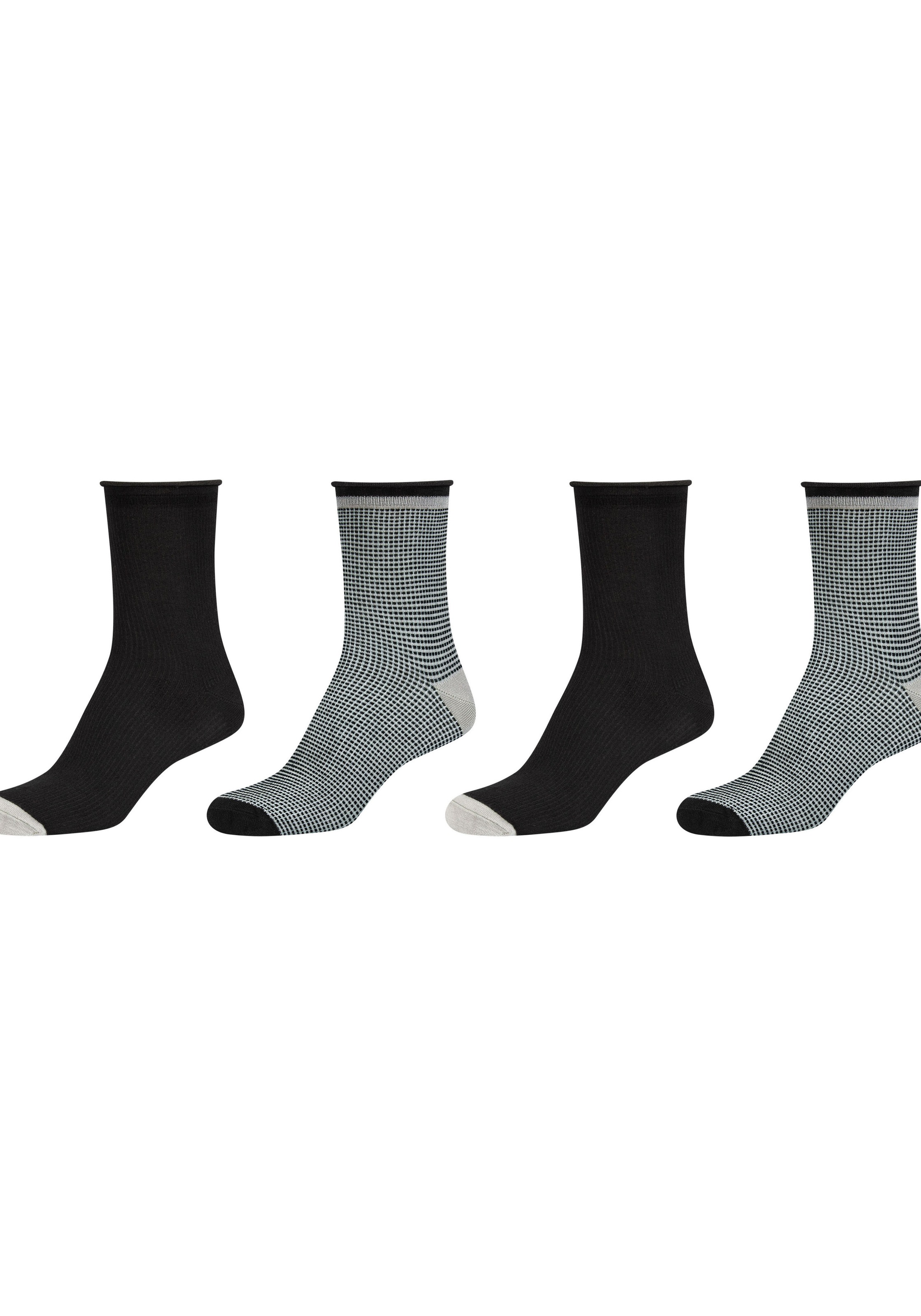Camano Langsocken »silky touch«, (4 Paar), mit verstärkter Ferse