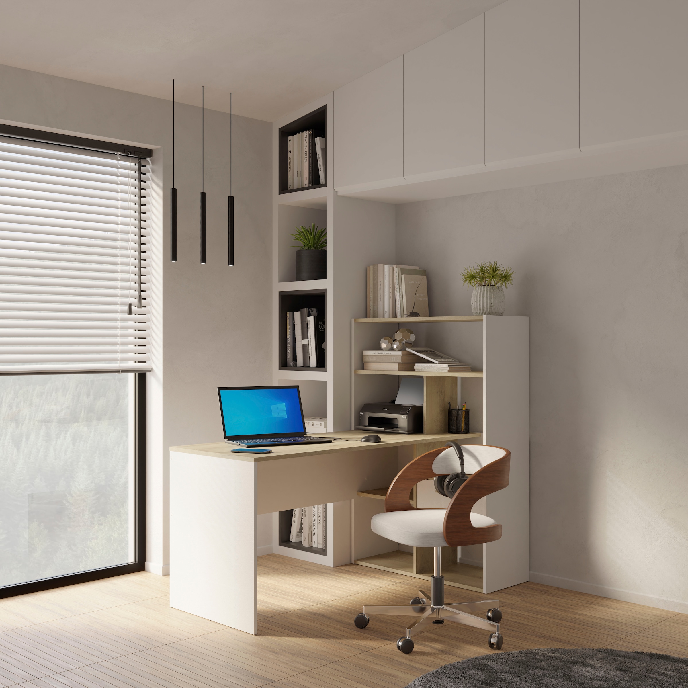 Demeyere GROUP Schreibtisch »Strate«, Schreibtisch Regal 1 Schublade