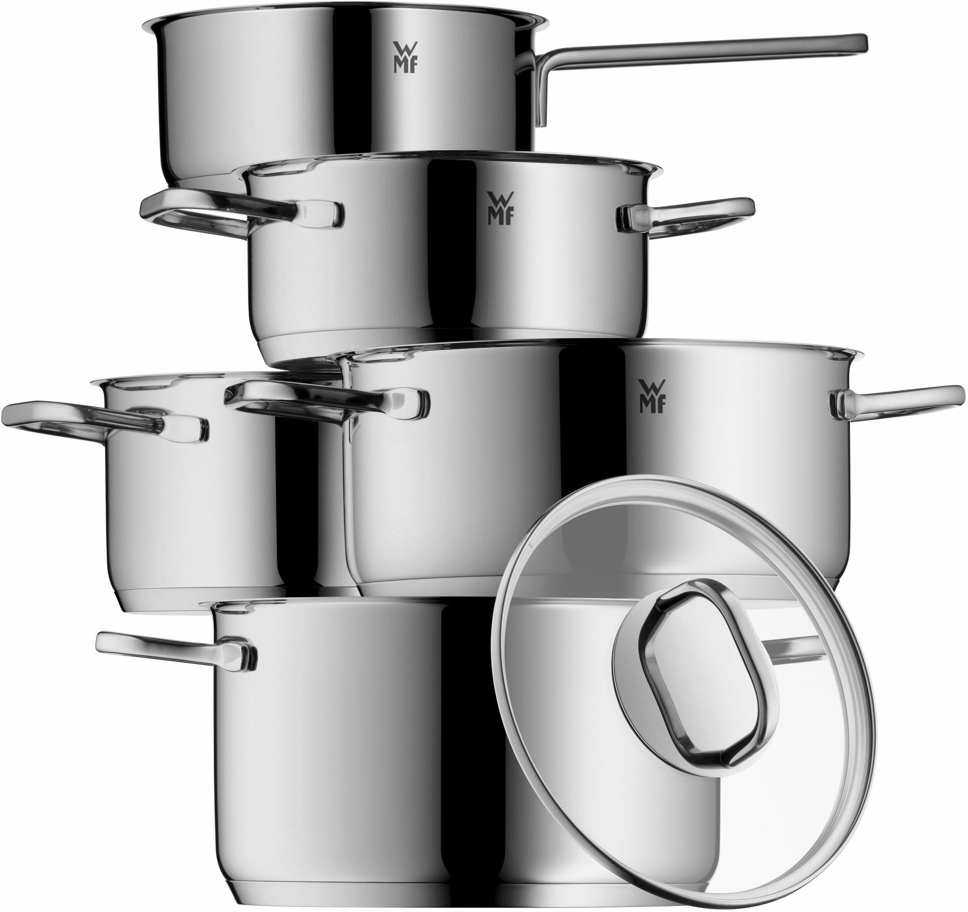 WMF Topf-Set »Inspiration Induktion, Kochtopf Set mit Glasdeckel« Cromargan günstig online kaufen