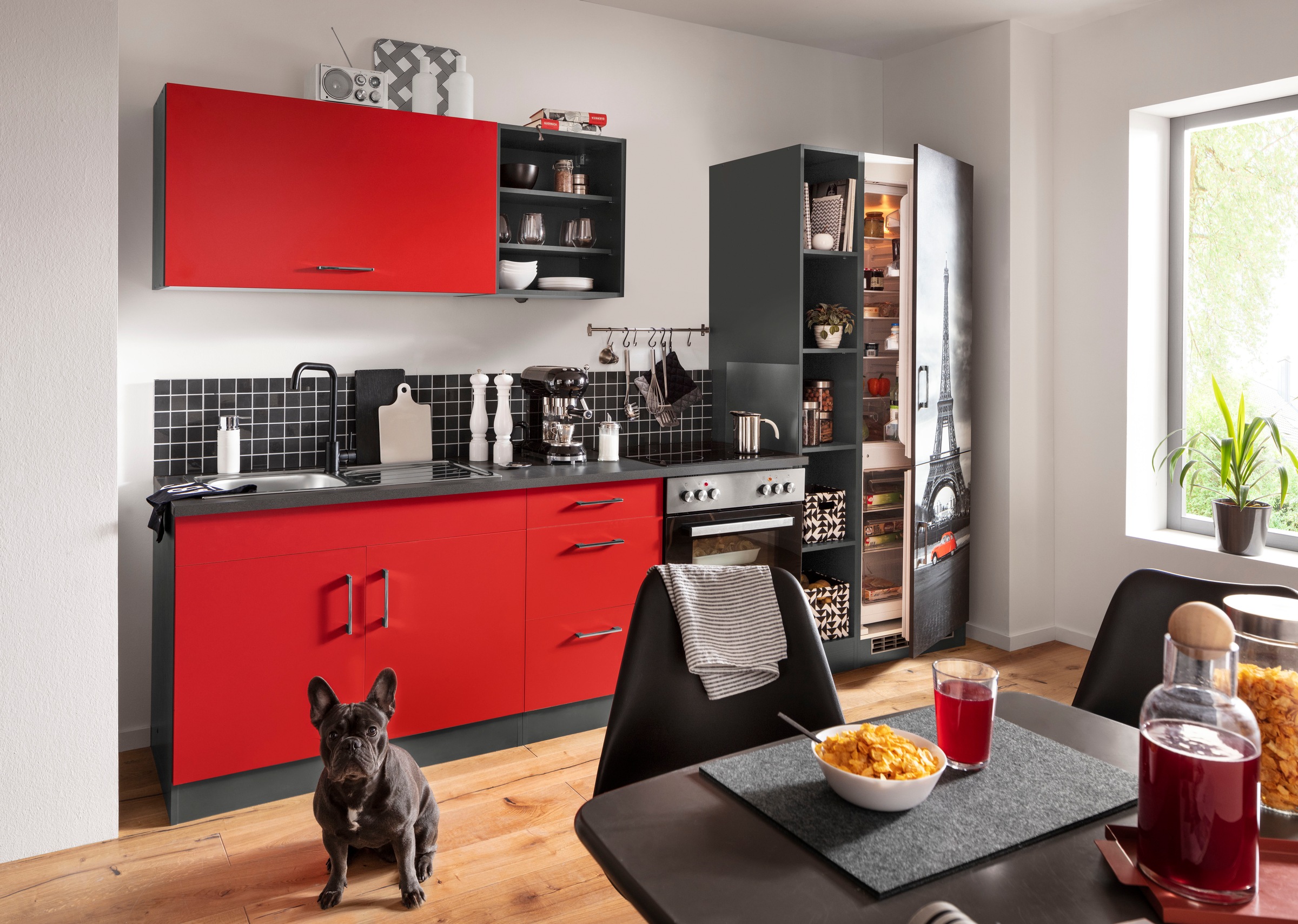 KOCHSTATION Küchenzeile »KS-Paris – Küchen mit einzigartigen Fotomotiven au günstig online kaufen