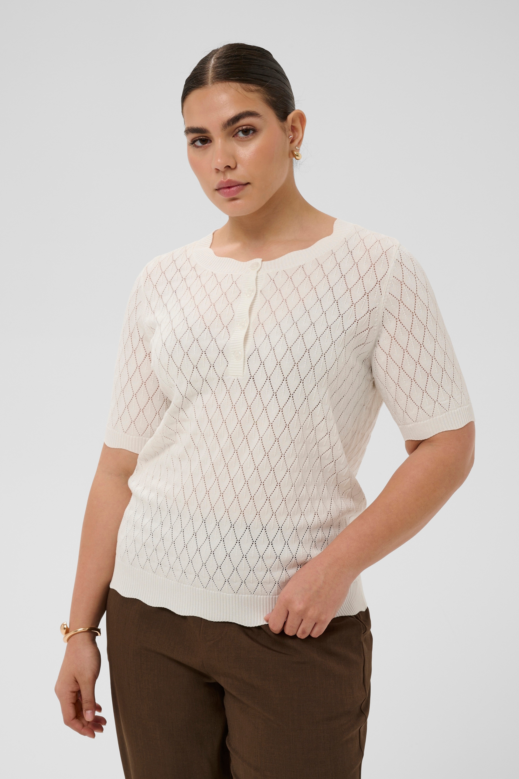KAFFE Curve Strickpullover »Damen Strickpullover KCbirthe«