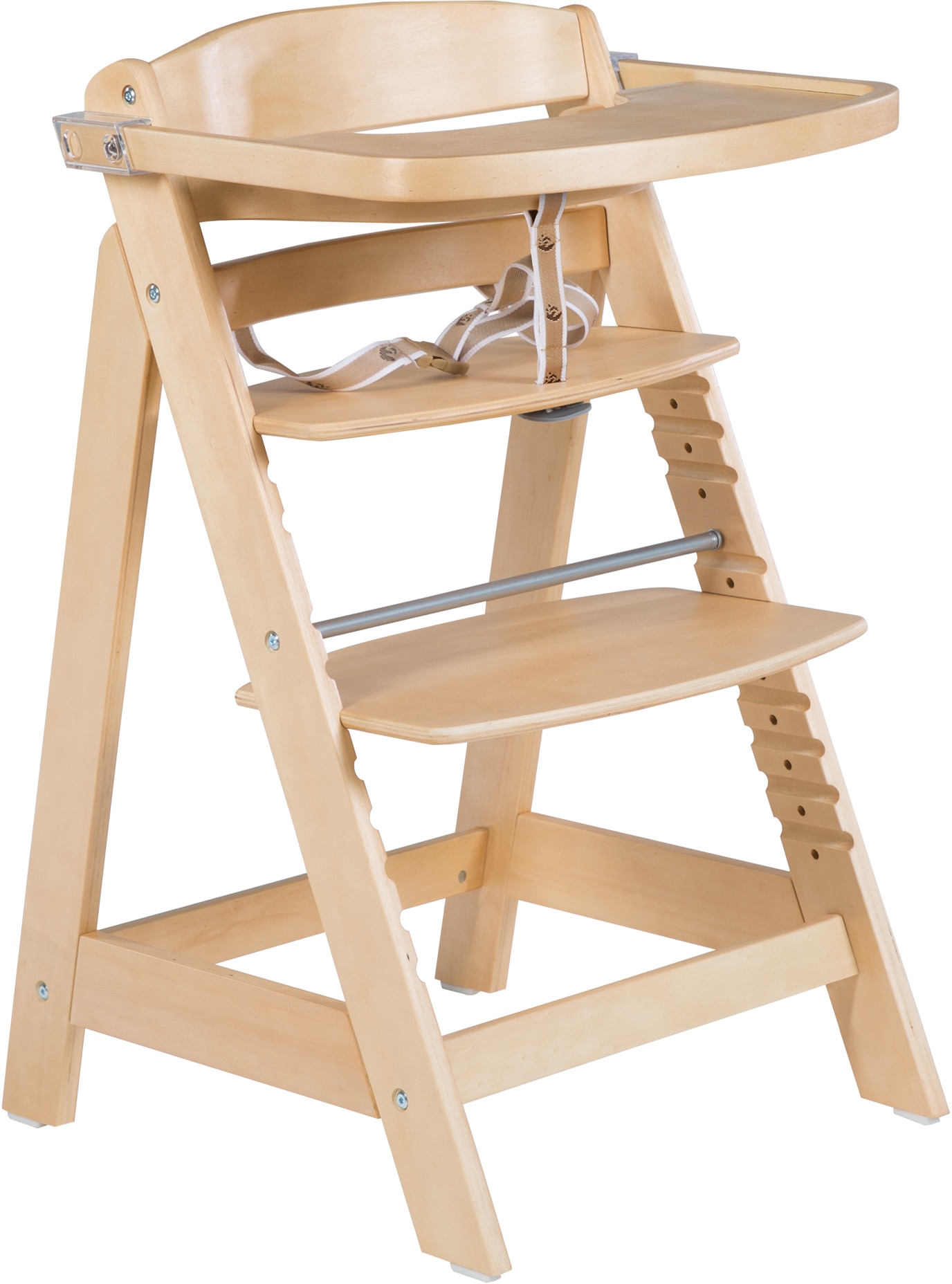 roba® Hochstuhl »Treppenhochstuhl Sit Up Click & Fun, natur«, aus Holz günstig online kaufen