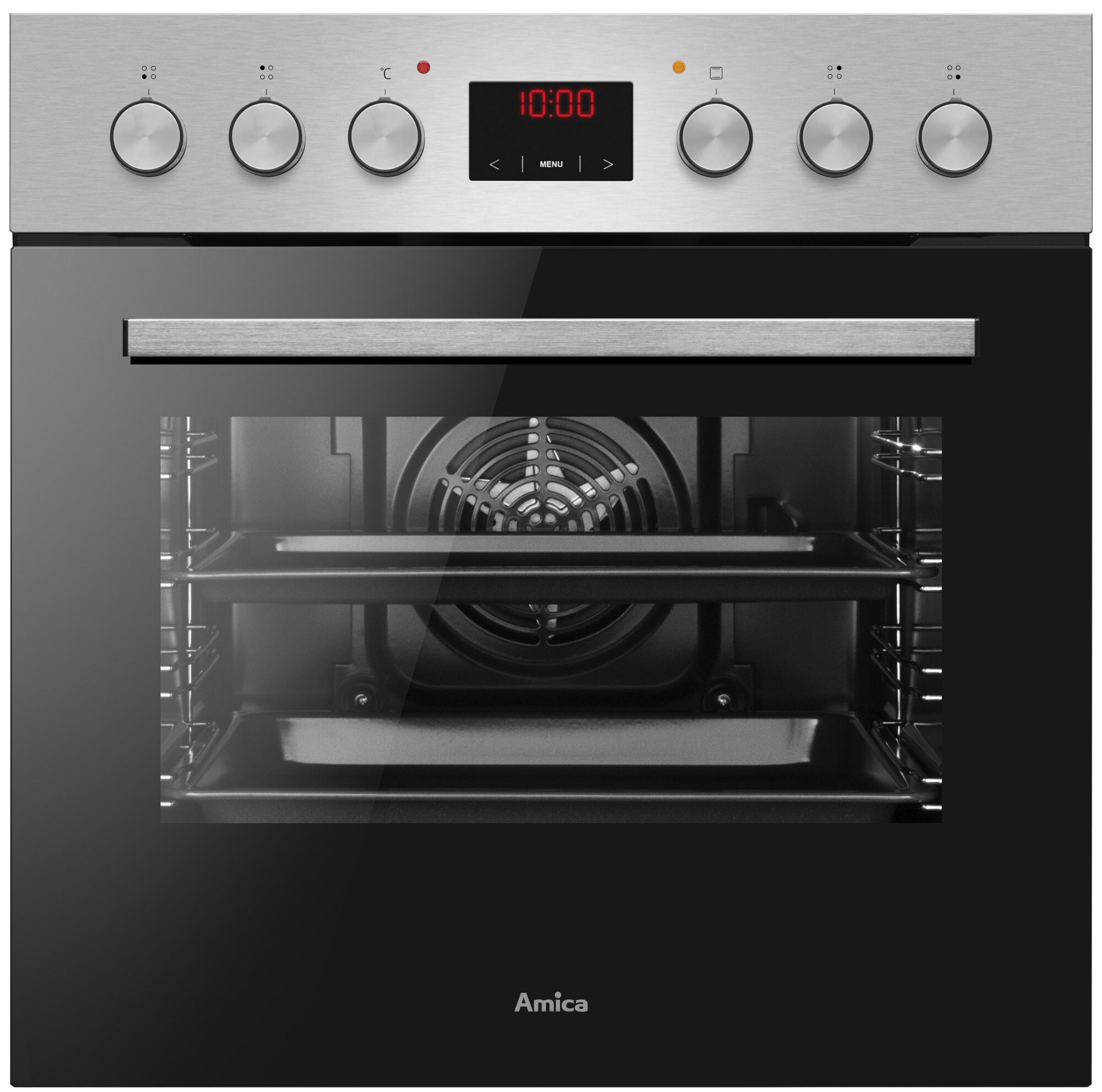 Amica Elektro-Herd-Set ACHE 9335 E »ACHE 9335 E« mit Teleskopauszug nachrüstbar Steam Clean Set, Multifunktionsbackofen;Glaskeramik-Kochfeld, 1 Stk. tlg.