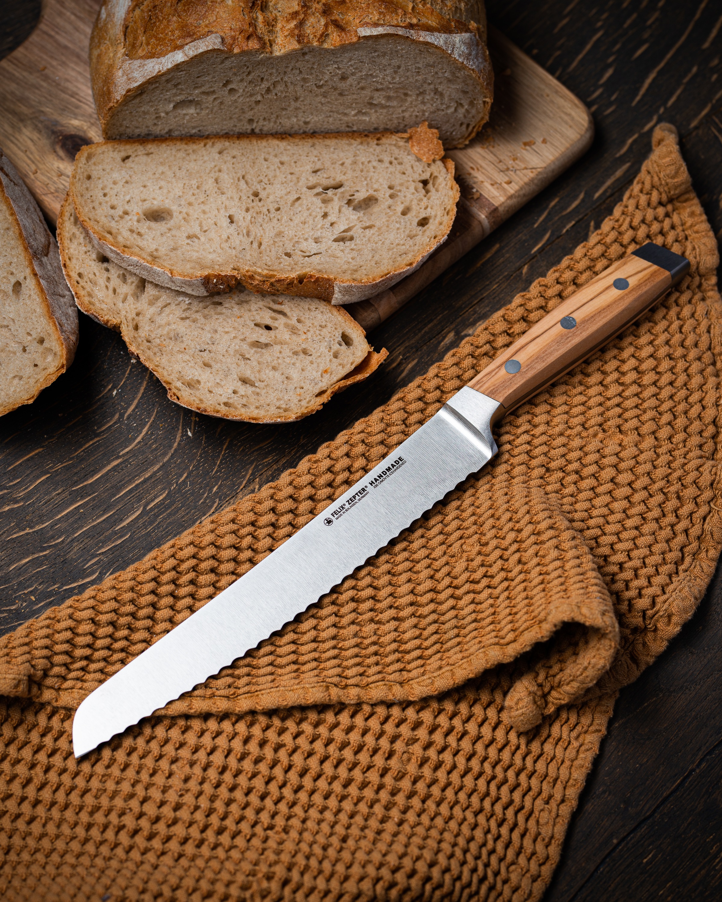 Felix Solingen Brotmesser »First Class Wood«, (1 tlg.), Handmade in Solinge günstig online kaufen