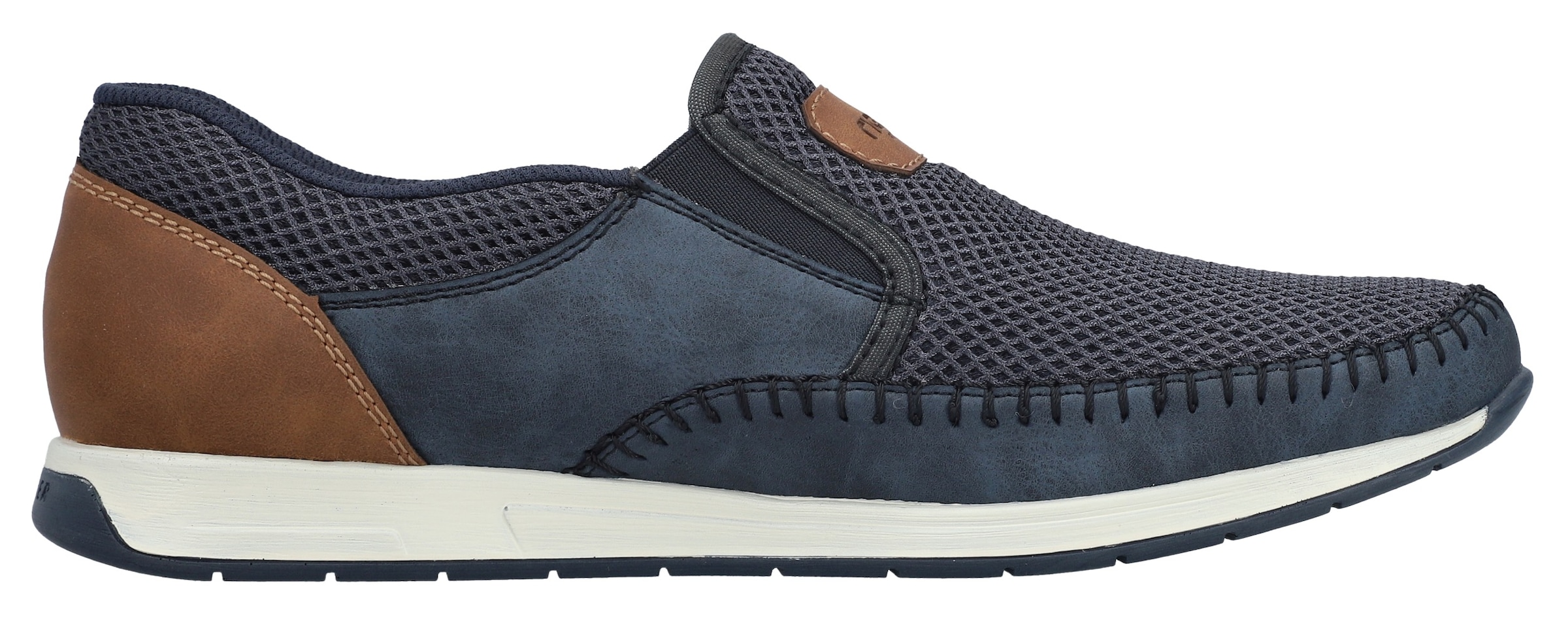 Rieker Slipper  Slip-on Sneaker, Schlupfschuh mit Stretcheinsätze