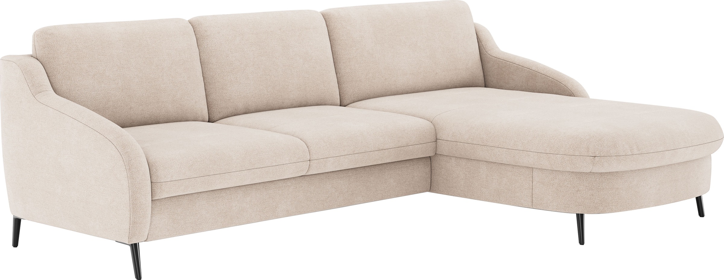 sit&more Ecksofa »Soul L-Form«, wahlweise mit Bettfunktion und Bettkasten oder Schubkasten