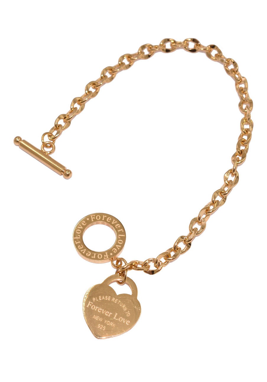 Firetti Armband »Schmuck Geschenk Armschmuck Armkette Herz LIEBE«, Made in Germany