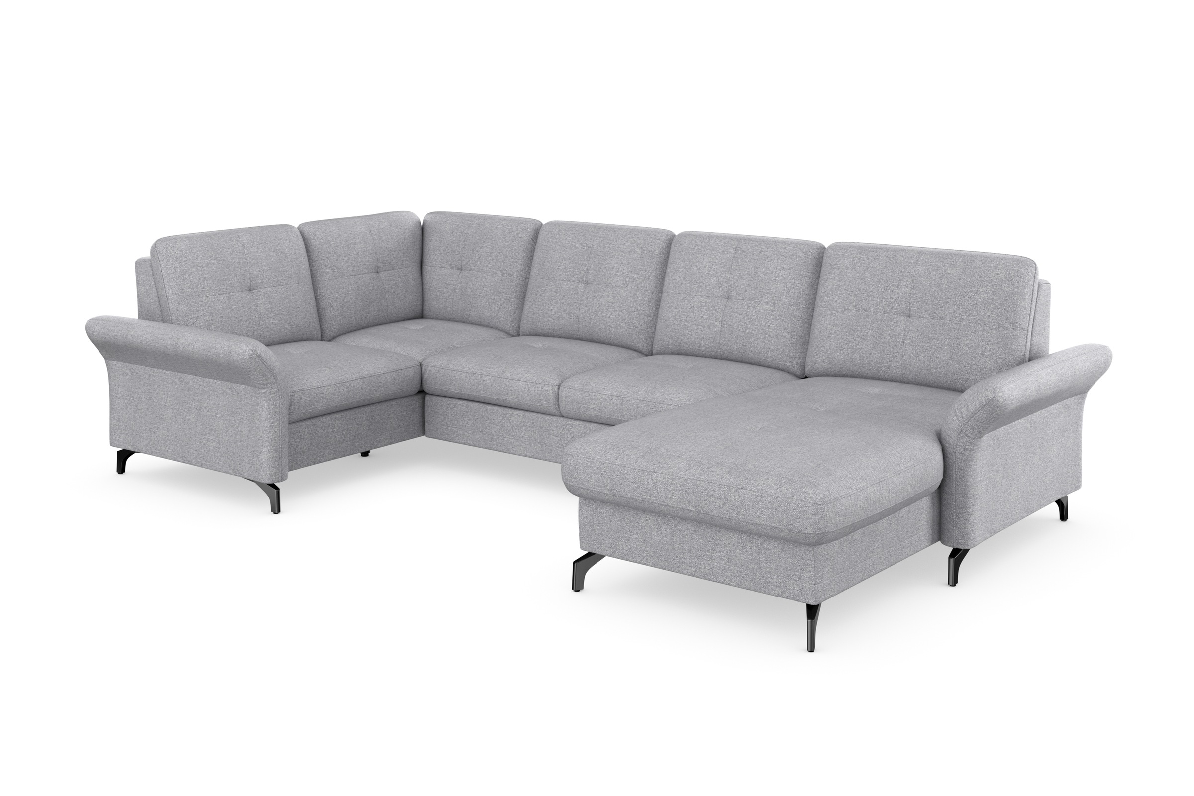 Home affaire Wohnlandschaft »Calando U-Form« wahlweise mit Bettfunktion, Be günstig online kaufen