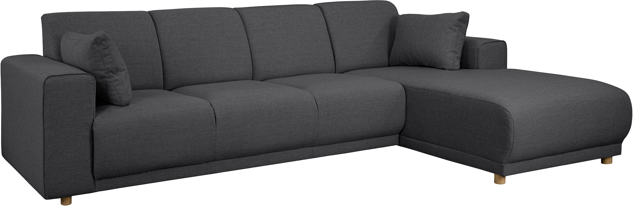 Home affaire Ecksofa »LEMPS wahlweise Recamiere links oder rechts L-Form«, incl. Zierkissen, Stellmaße 297x162 cm