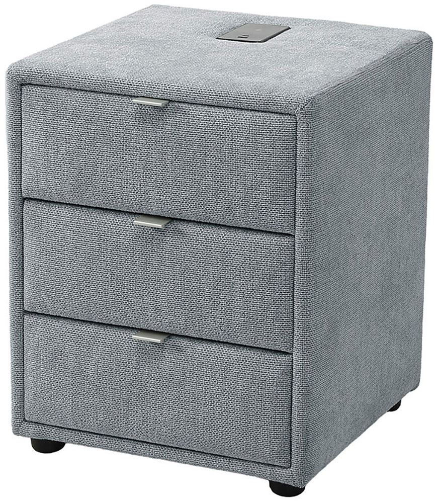 Jockenhöfer Gruppe Nachtkonsole »Lissy mit 3 Schubladen« mit induktiver Ladeeinheit und zusätzlich USB-A und USB-C Ladeports