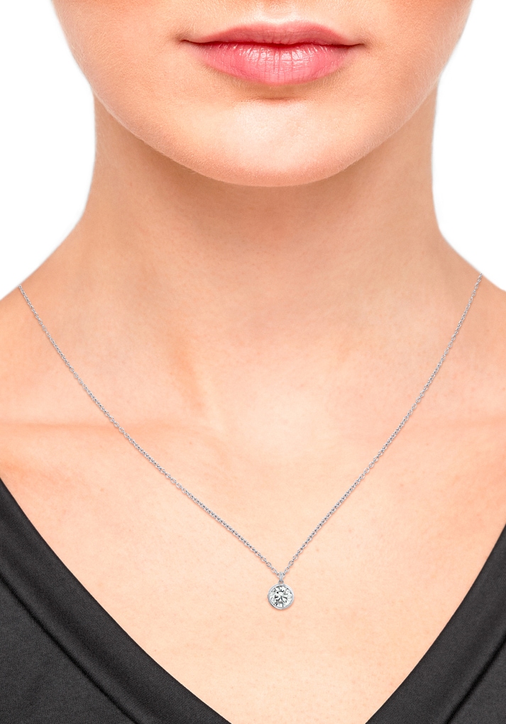 s.Oliver Kette mit Anhänger »Solitär-Optik, 2032969, 2032970, 2032971«, mit Zirkonia (synth.)