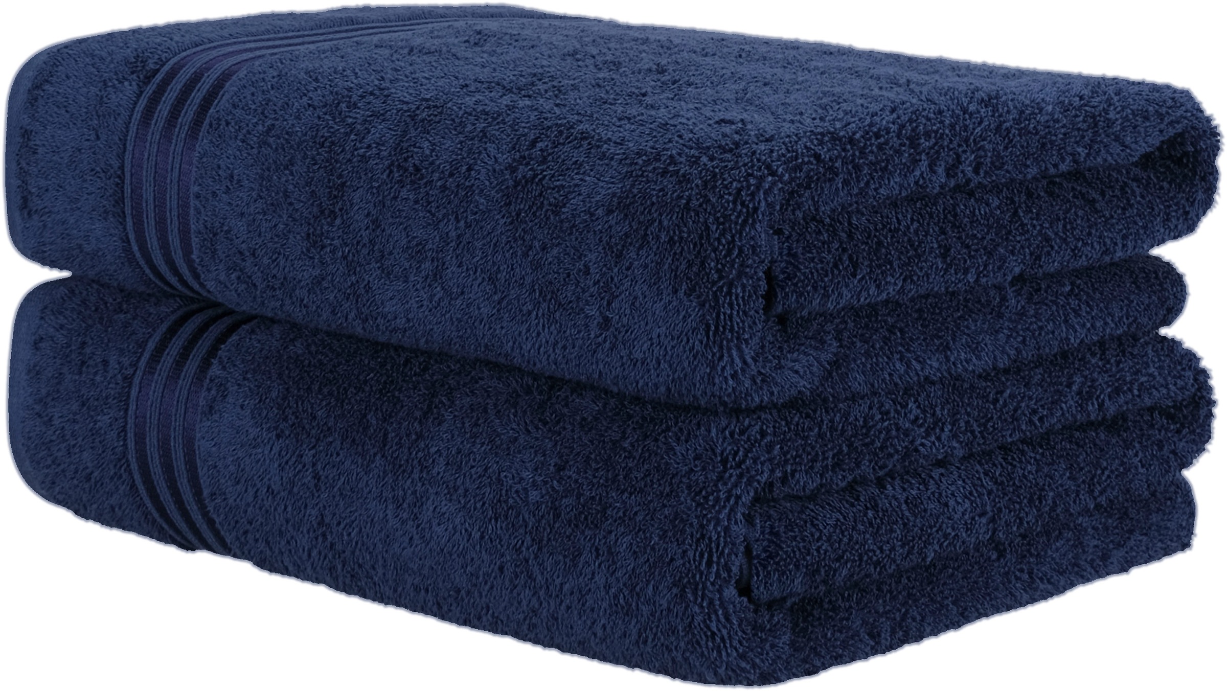 HAMMETEX Saunatuch » 2er Set extra große Saunatücher« 100% Baumwolle – Weich & Saugfähig – Luxuriöse Große Spa-Badetücher blau Frottier, Baumwolle B/L
