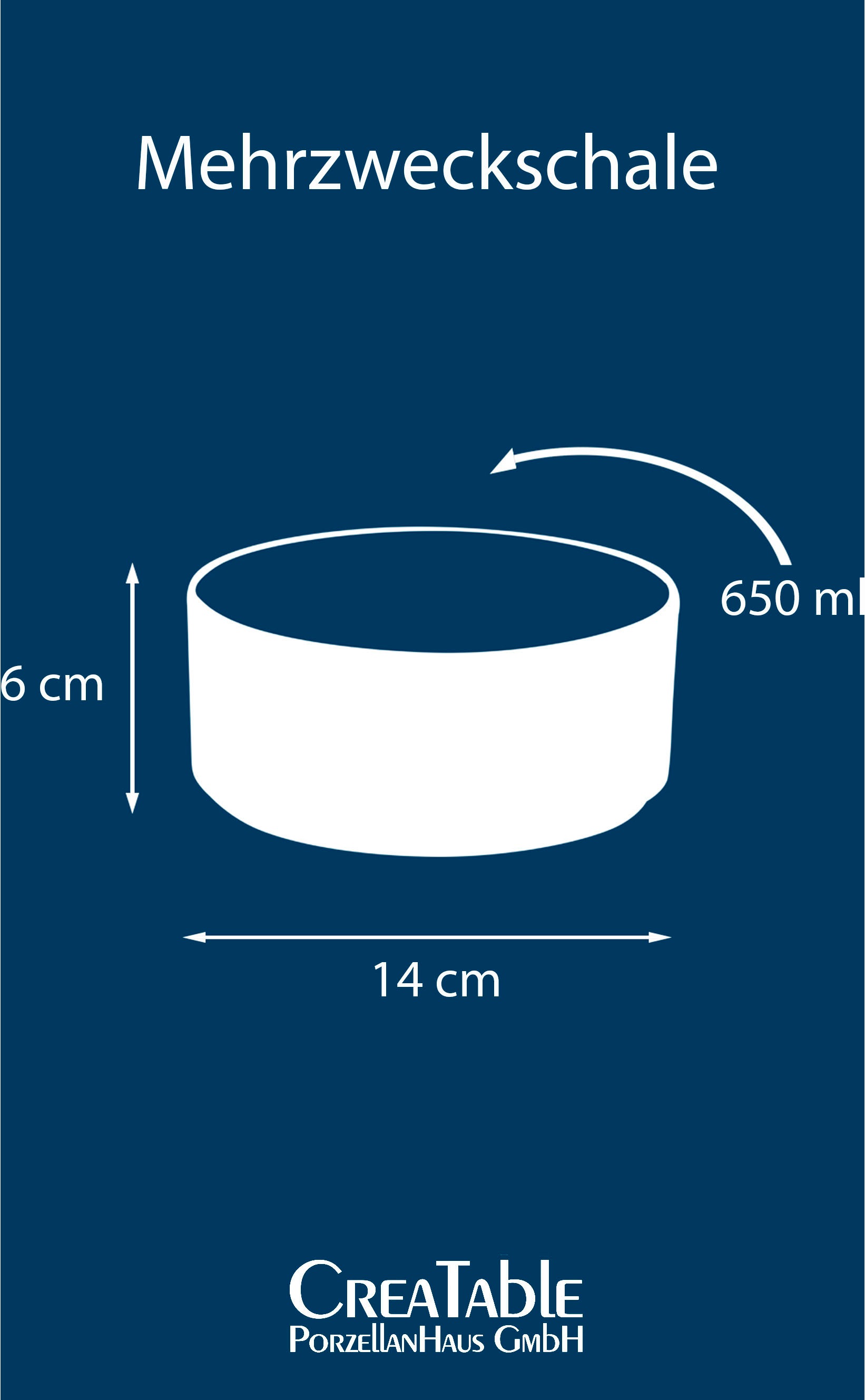 CreaTable Schale »Futuro«, 4 tlg., aus Steinzeug, Müslischale, Salatschale, Snackschale, Dipschale, Ø 14 cm