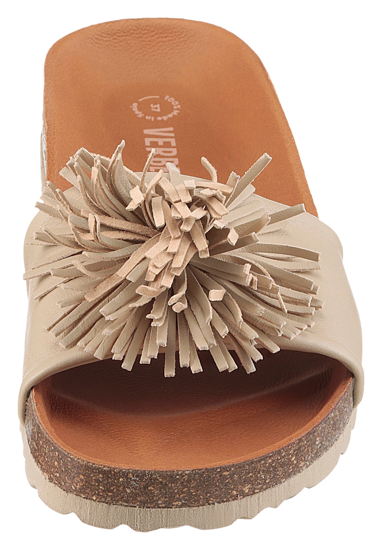 VERBENAS Pantolette »Reina Ecobrush«, Sommerschuh, Schlappen, Strandschuh für den Sommer