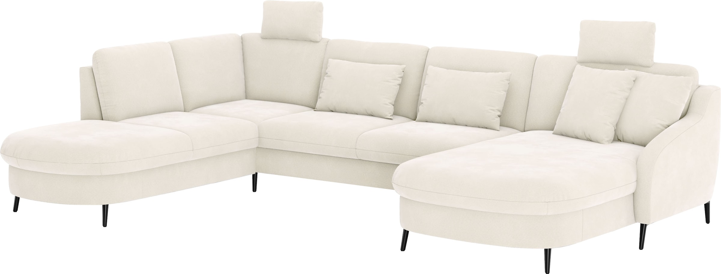 sit&more Wohnlandschaft »Soul U-Form«, wahlweise mit Bettfunktion und Bettkasten oder Schubkasten