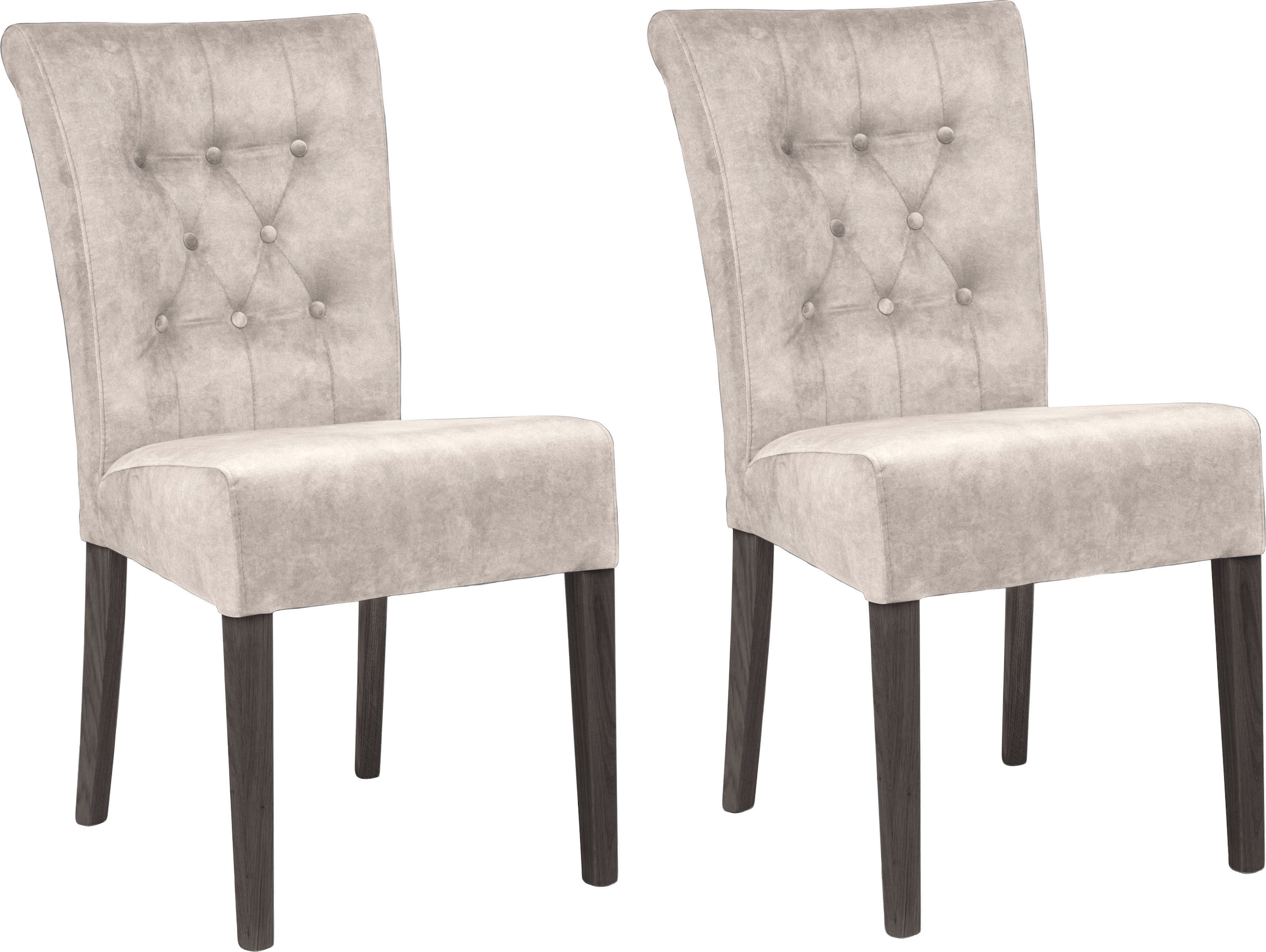 Home affaire Esszimmerstuhl »Queen BESTSELLER«, (Set), 2 St., Samtvelours, günstig online kaufen