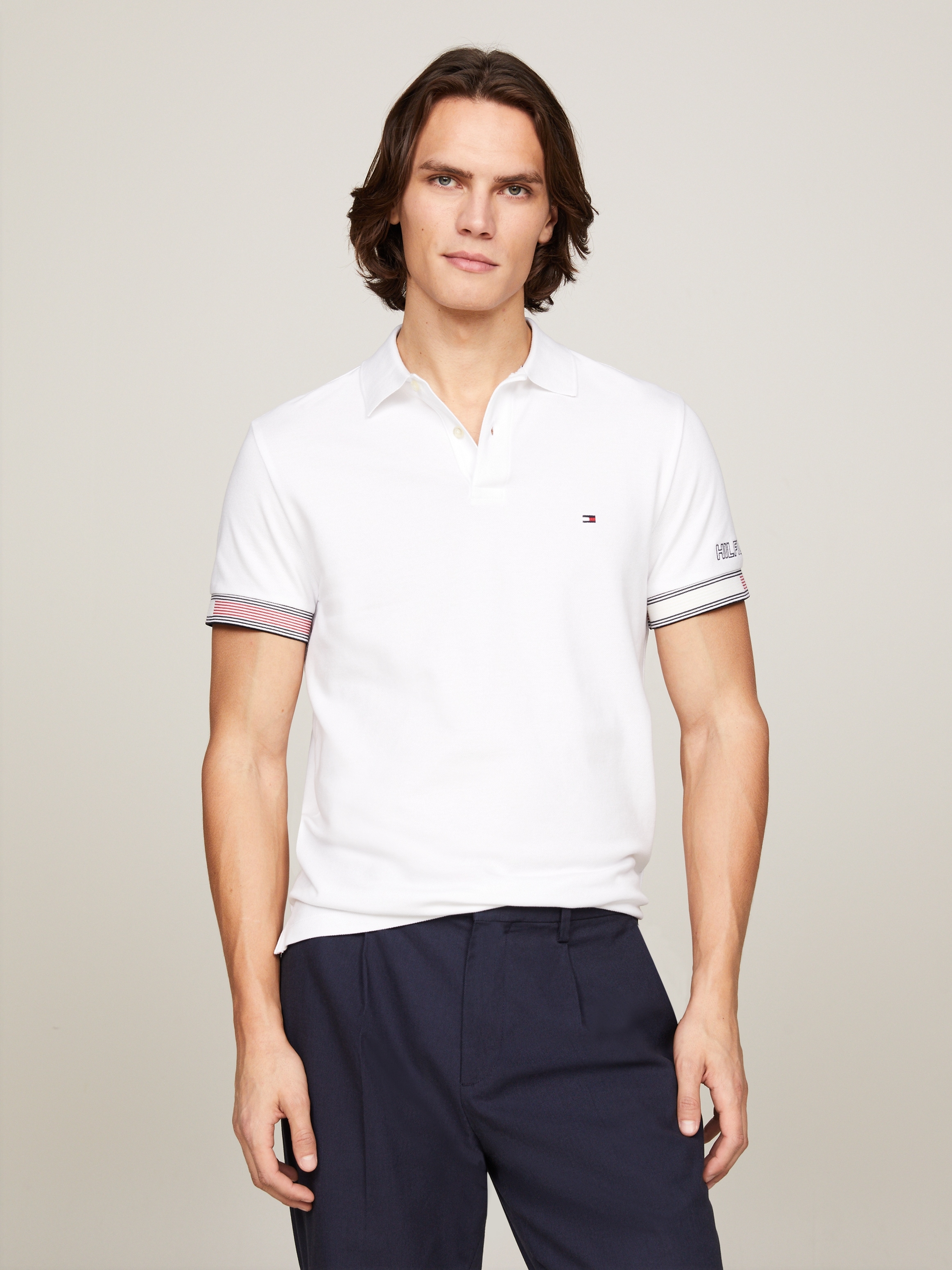 Tommy Hilfiger Poloshirt »FLAG CUFF SLIM POLO«