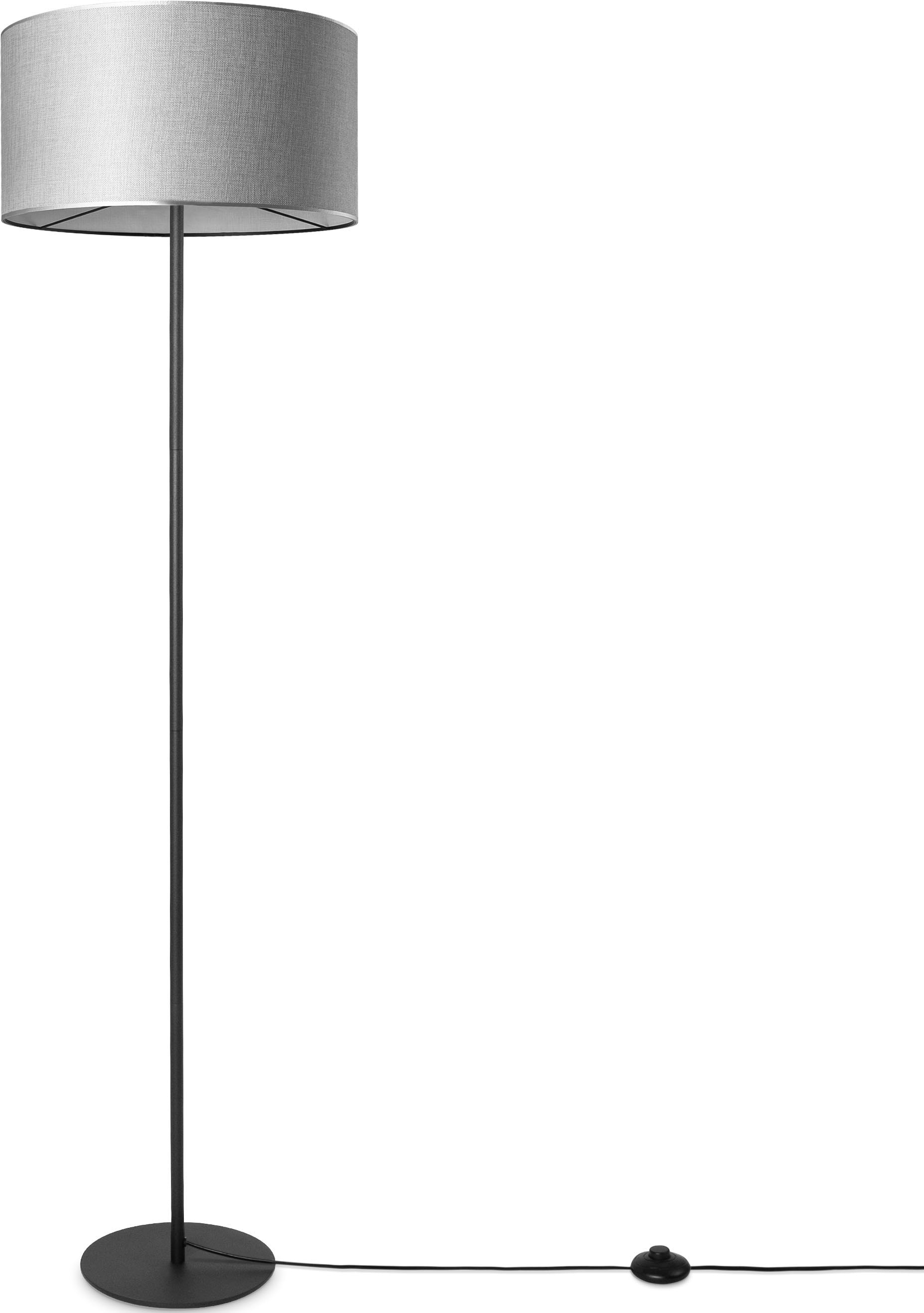 Stehlampe Büro E27 bestellen Paco online Lampenschirm Skandi Stehlampe Home COLOR«, Leselampe UNI CANVAS Wohnzimmer Stoff »LUCA