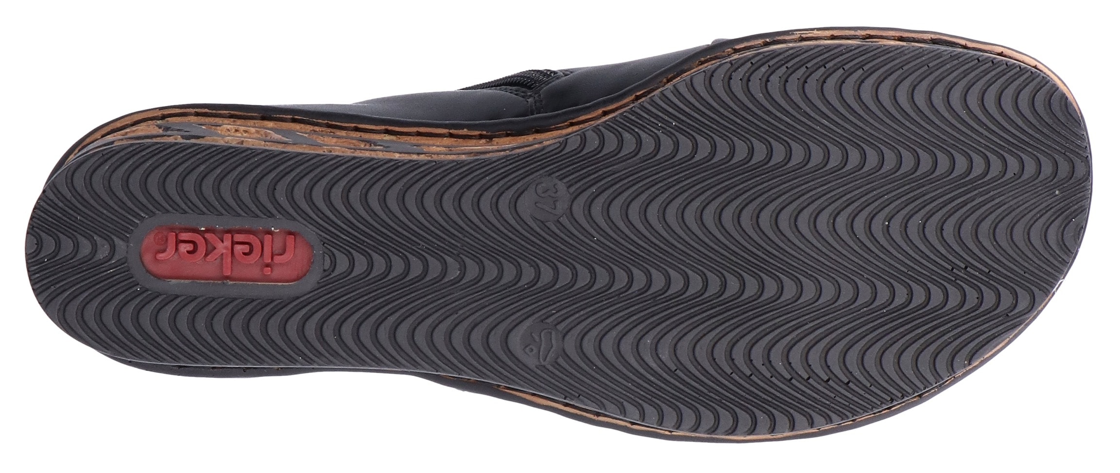 Rieker Keilsandalette  , Sommerschuh, Sandale, Keilabsatz, mit Innen-Reißverschluss