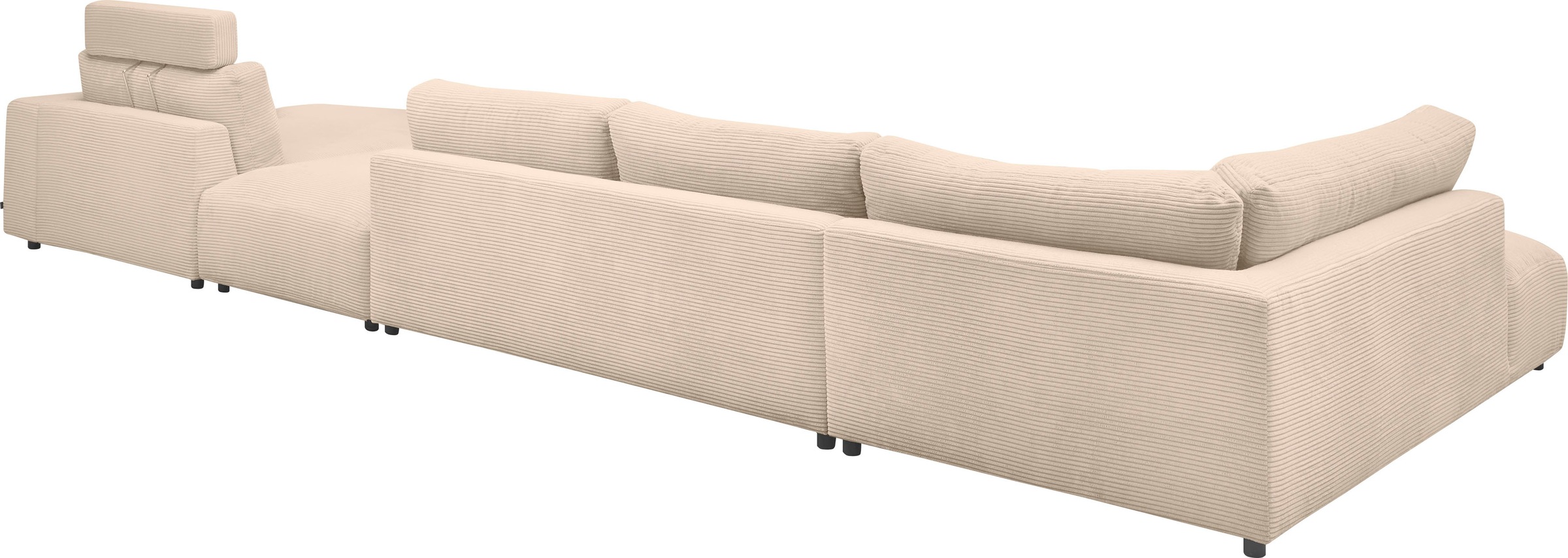 Musterring Wohnlandschaft »Lucia U-Form«, Cord-Bezug, inklusive Kopfstütze, Gesamtbreite 524 cm