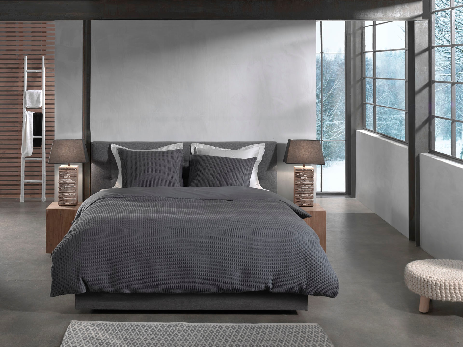 Heckett & Lane Wendebettwäsche »Vafala« 2 Stk. tlg. Waffelmuster,100% Baumw günstig online kaufen